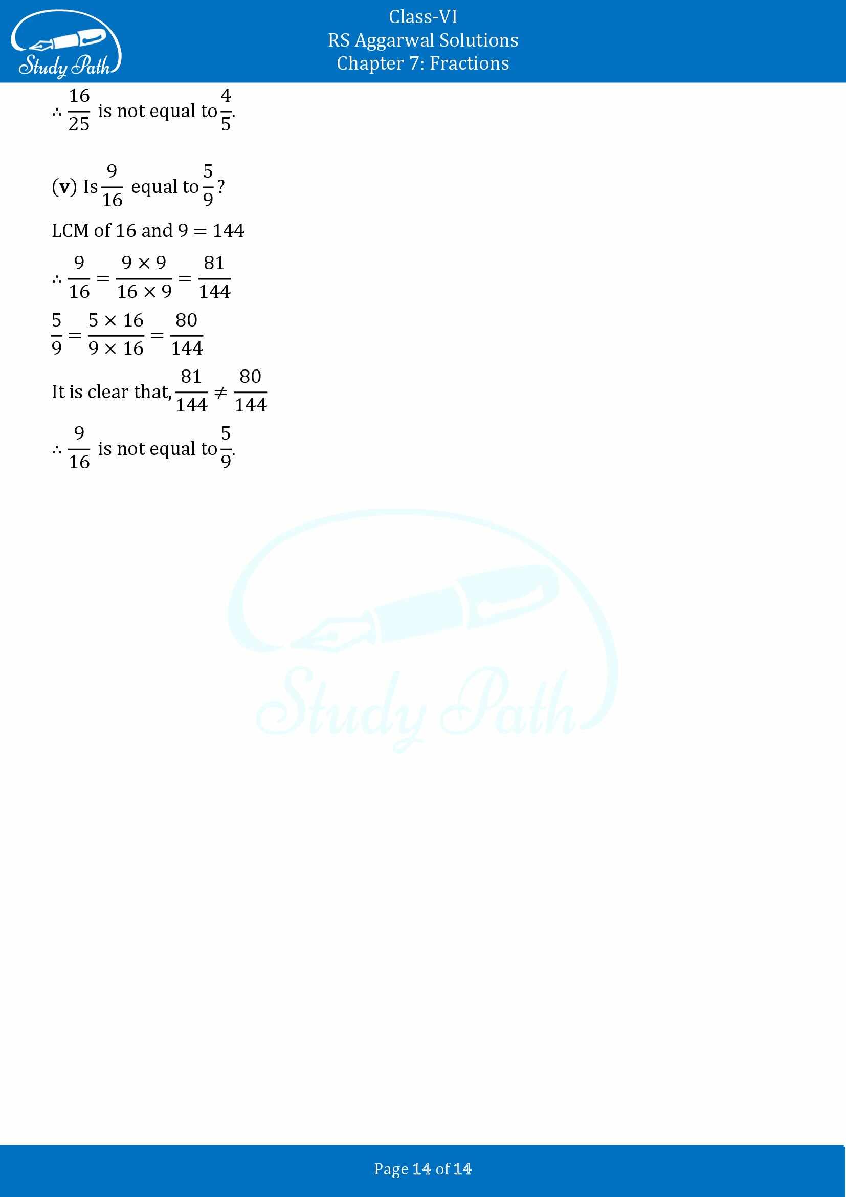 RS Aggarwal Solutions Class 6 Chapter 7 Fractions Exercise 7D 00014