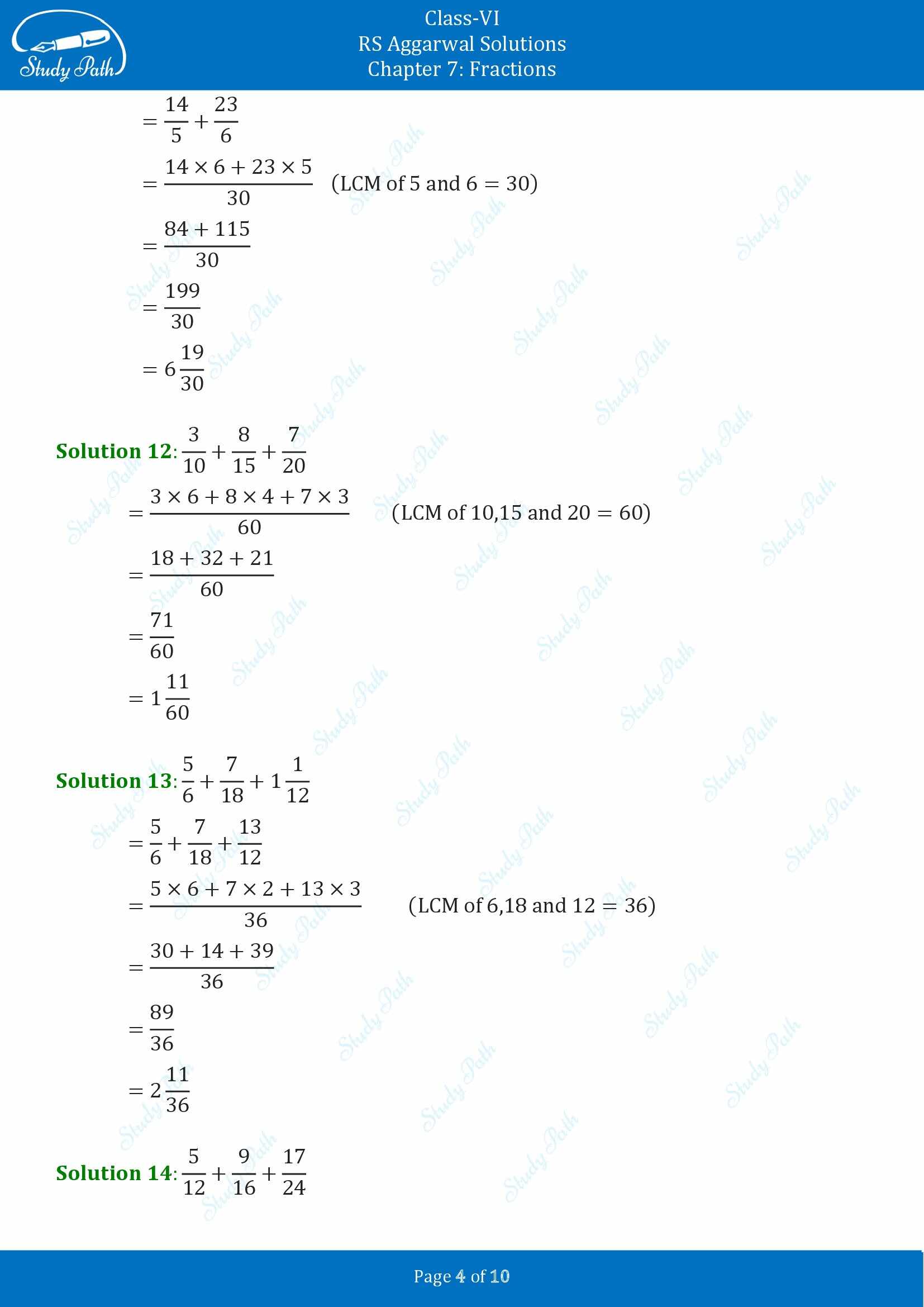 RS Aggarwal Solutions Class 6 Chapter 7 Fractions Exercise 7E 00004