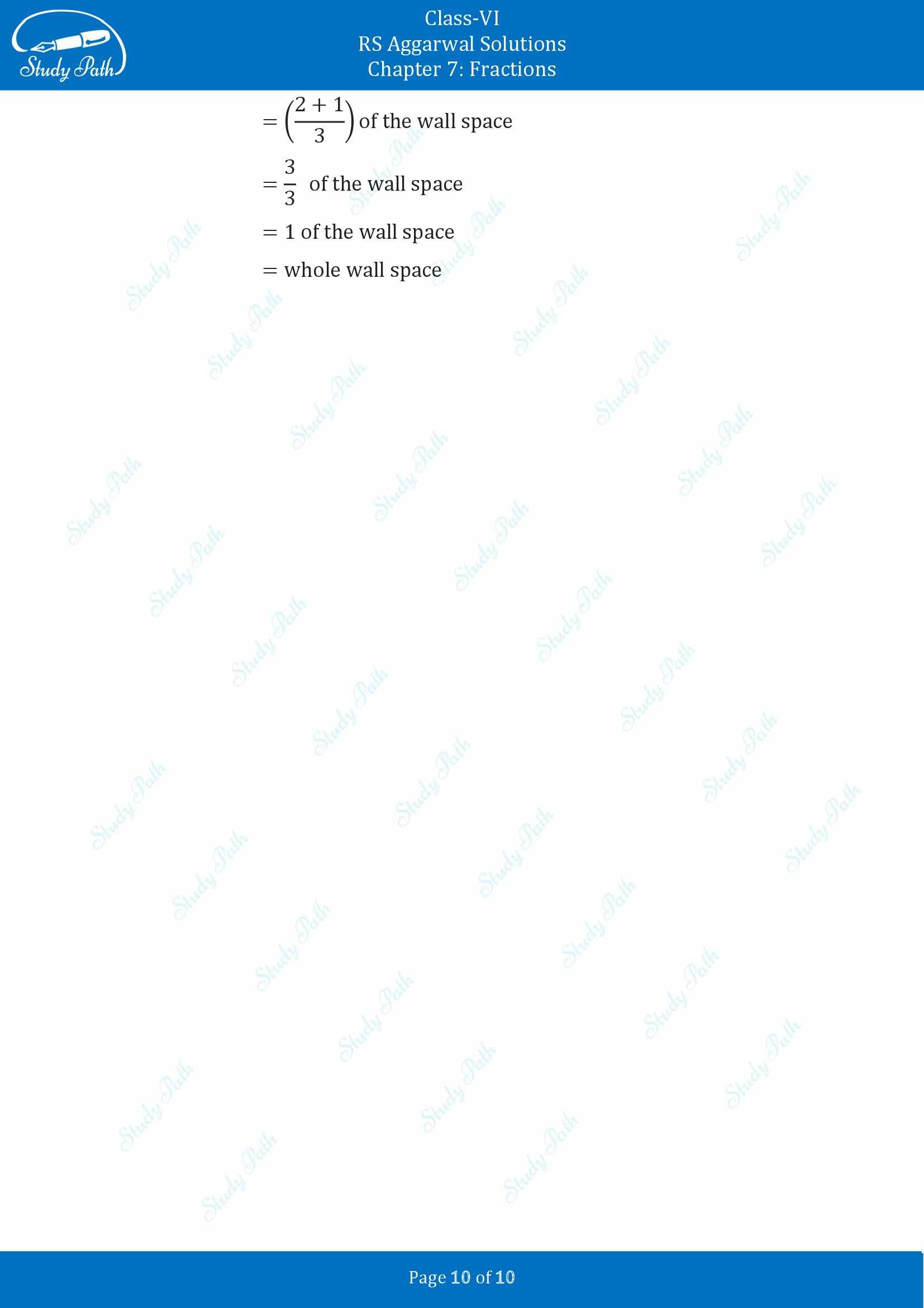 RS Aggarwal Solutions Class 6 Chapter 7 Fractions Exercise 7E 00010