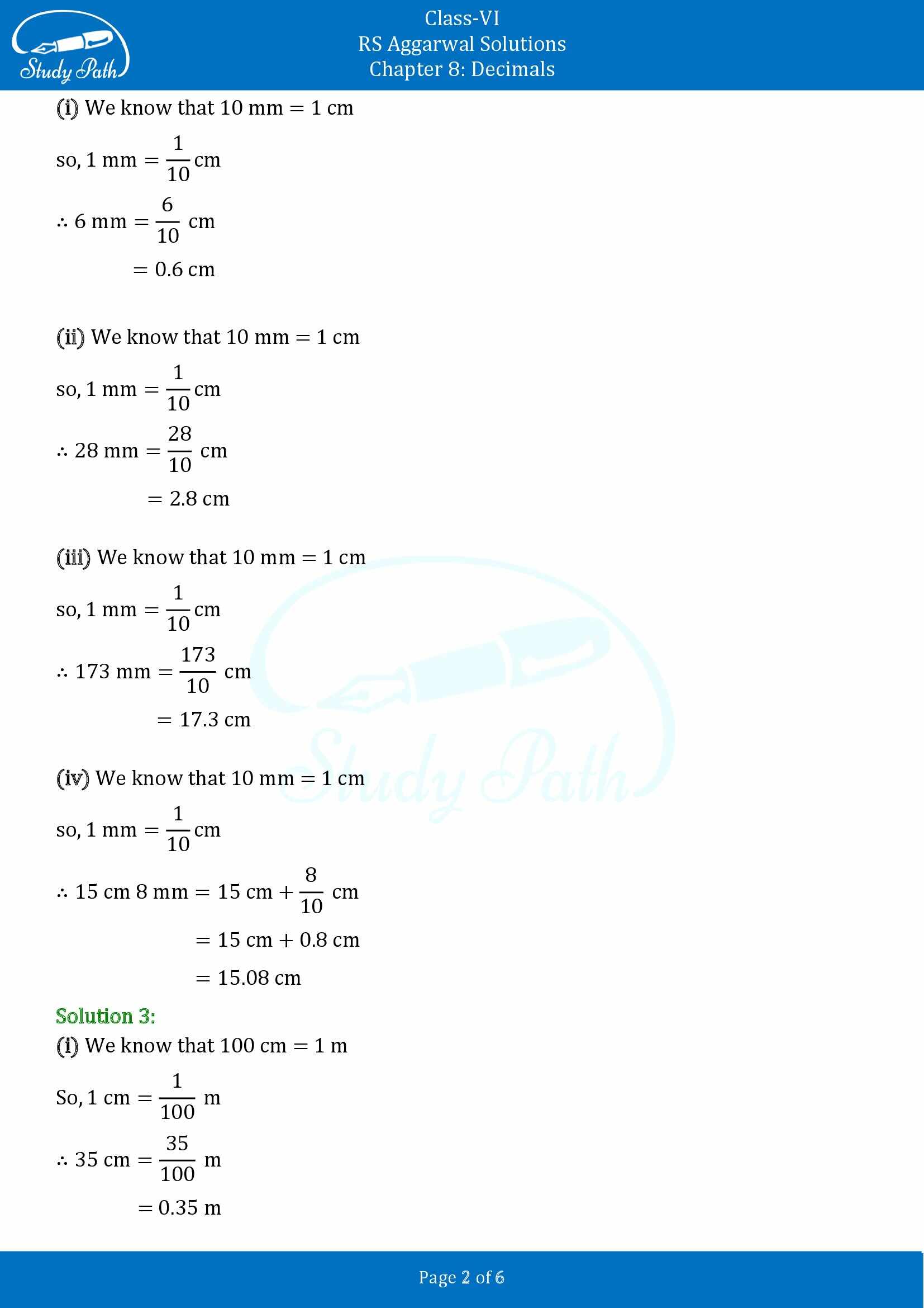 RS Aggarwal Solutions Class 6 Chapter 8 Decimals Exercise 8C 00002