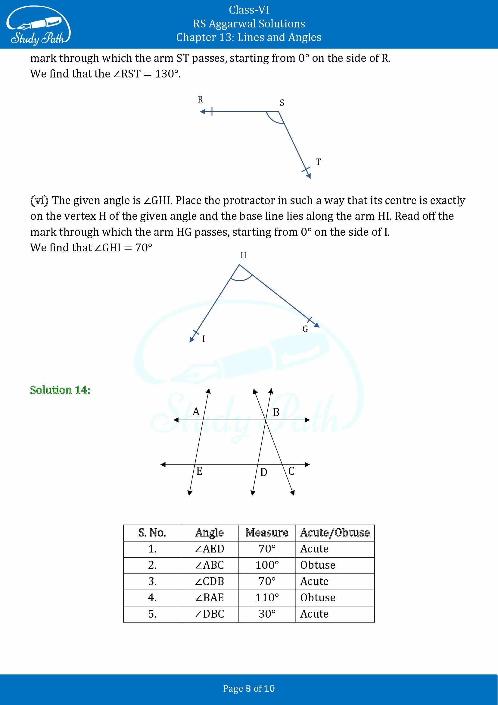 RS Aggarwal Solutions Class 6 Chapter 9 Lines and Angles Exercise 9B 00008