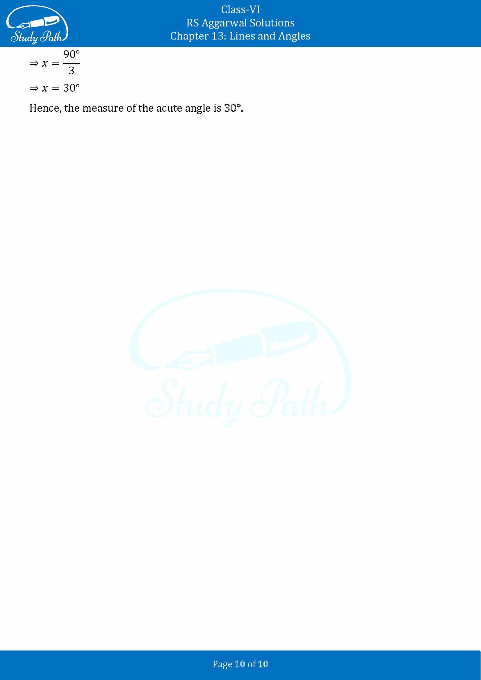 RS Aggarwal Solutions Class 6 Chapter 9 Lines and Angles Exercise 9B 00010