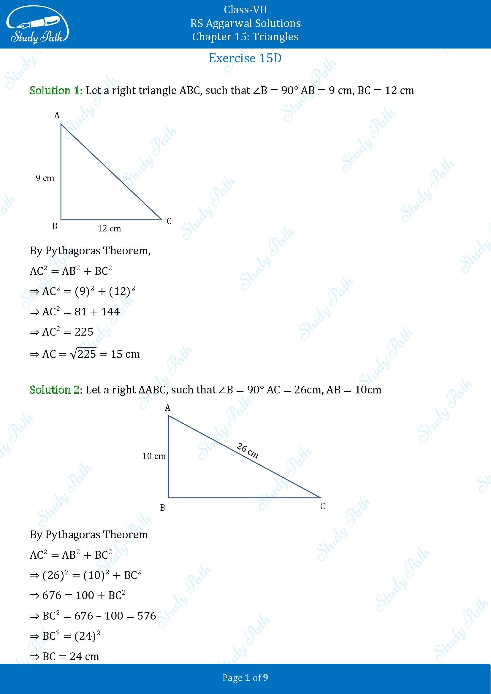 RS Aggarwal Solutions Class 7 Chapter 15 Triangles Exercise 15D 00001