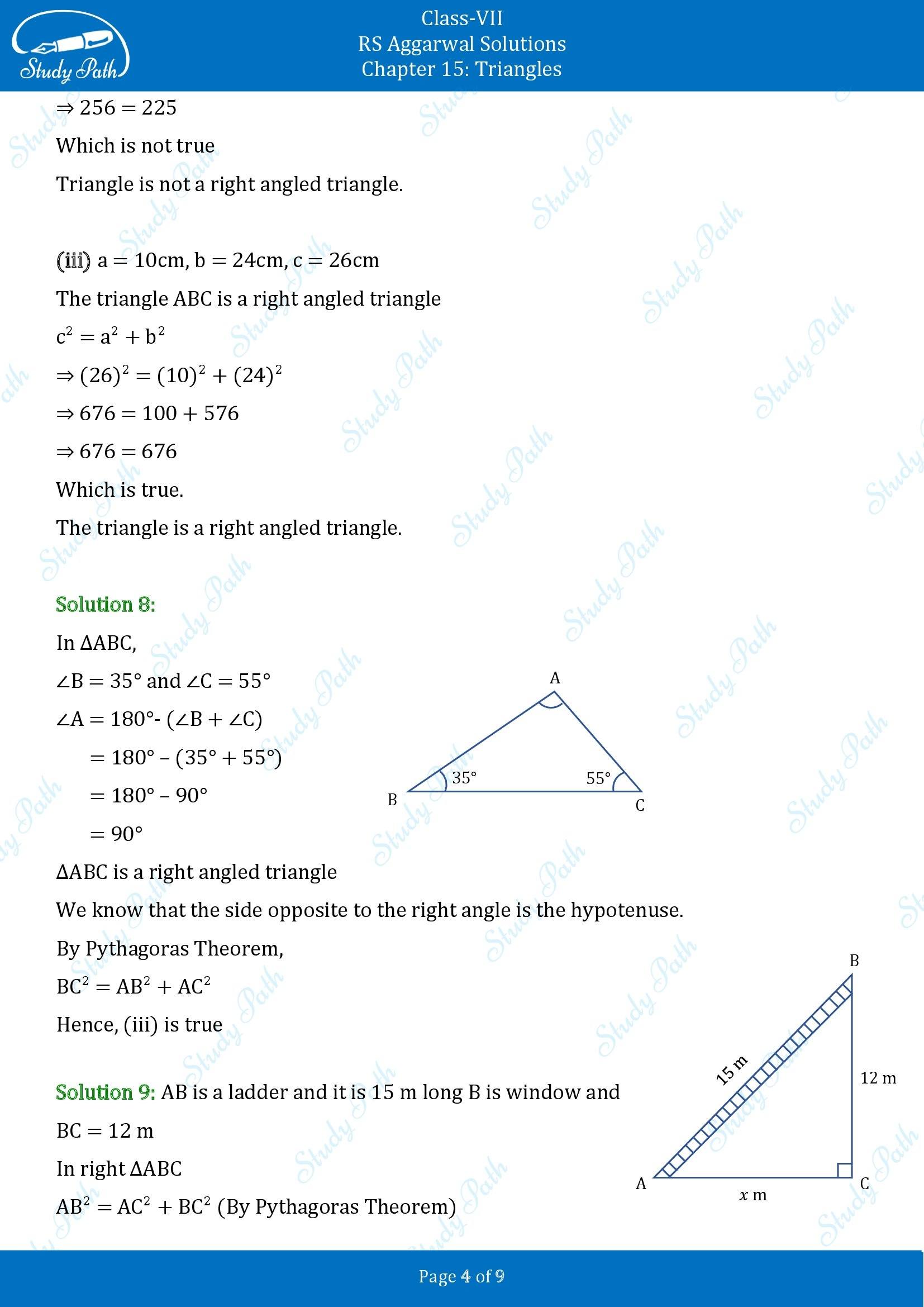 RS Aggarwal Solutions Class 7 Chapter 15 Triangles Exercise 15D 00004