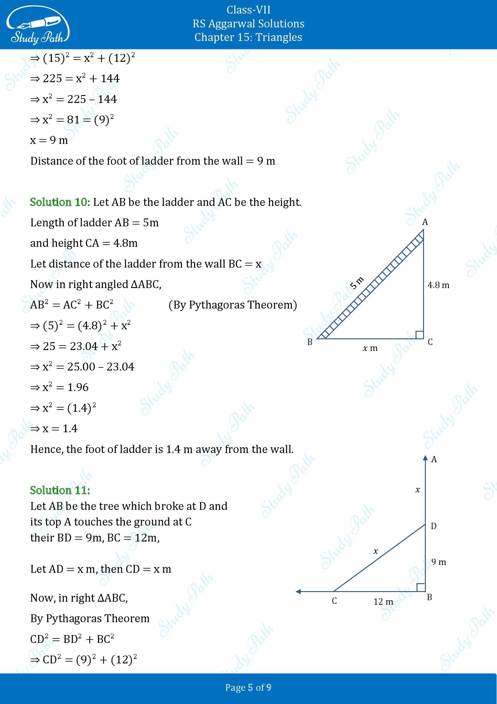 RS Aggarwal Solutions Class 7 Chapter 15 Triangles Exercise 15D 00005