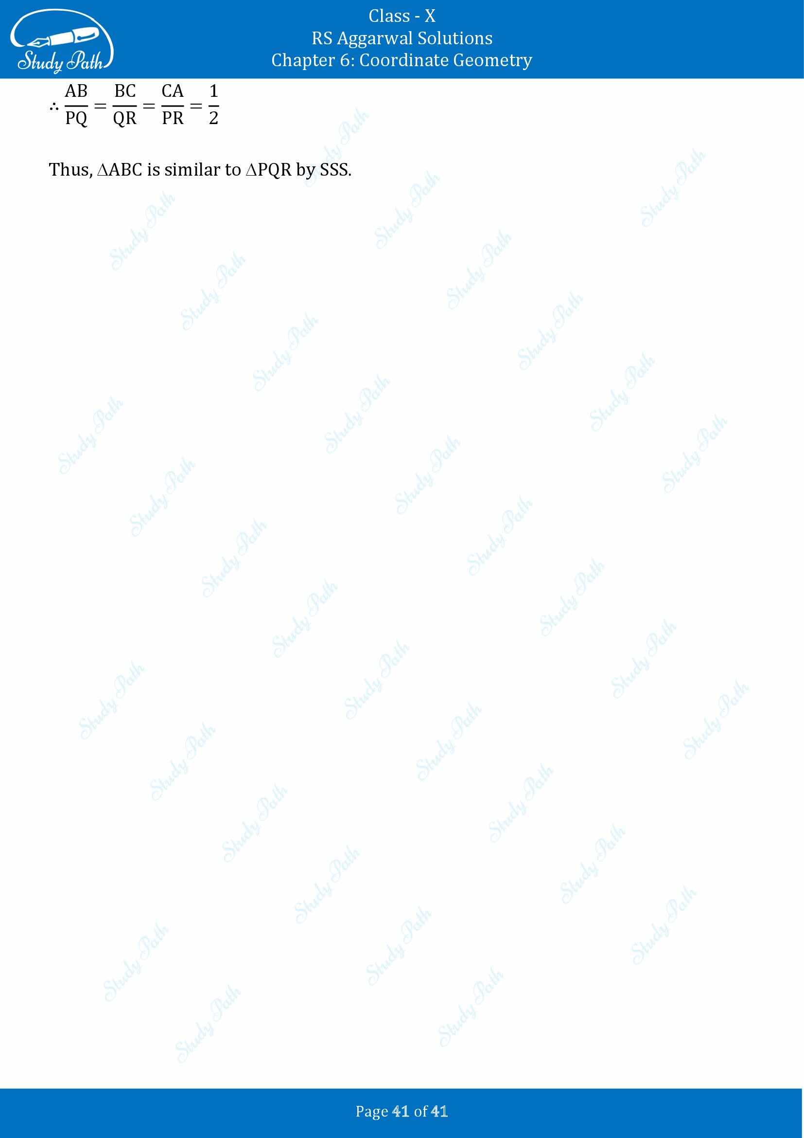 RS Aggarwal Solutions for Class 10 Chapter 6 Coordinate Geometry Exercise 6A 00041