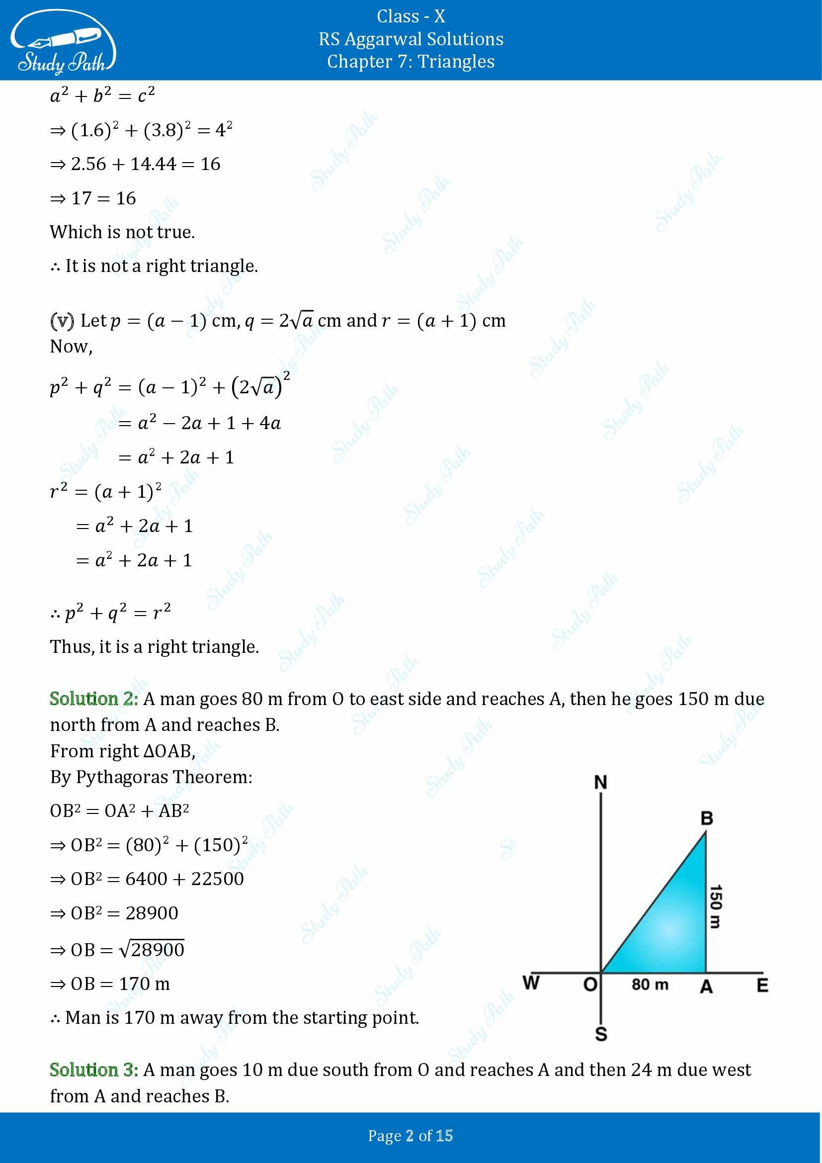 RS Aggarwal Solutions for Class 10 Chapter 7 Triangles Exercise 7D 00002