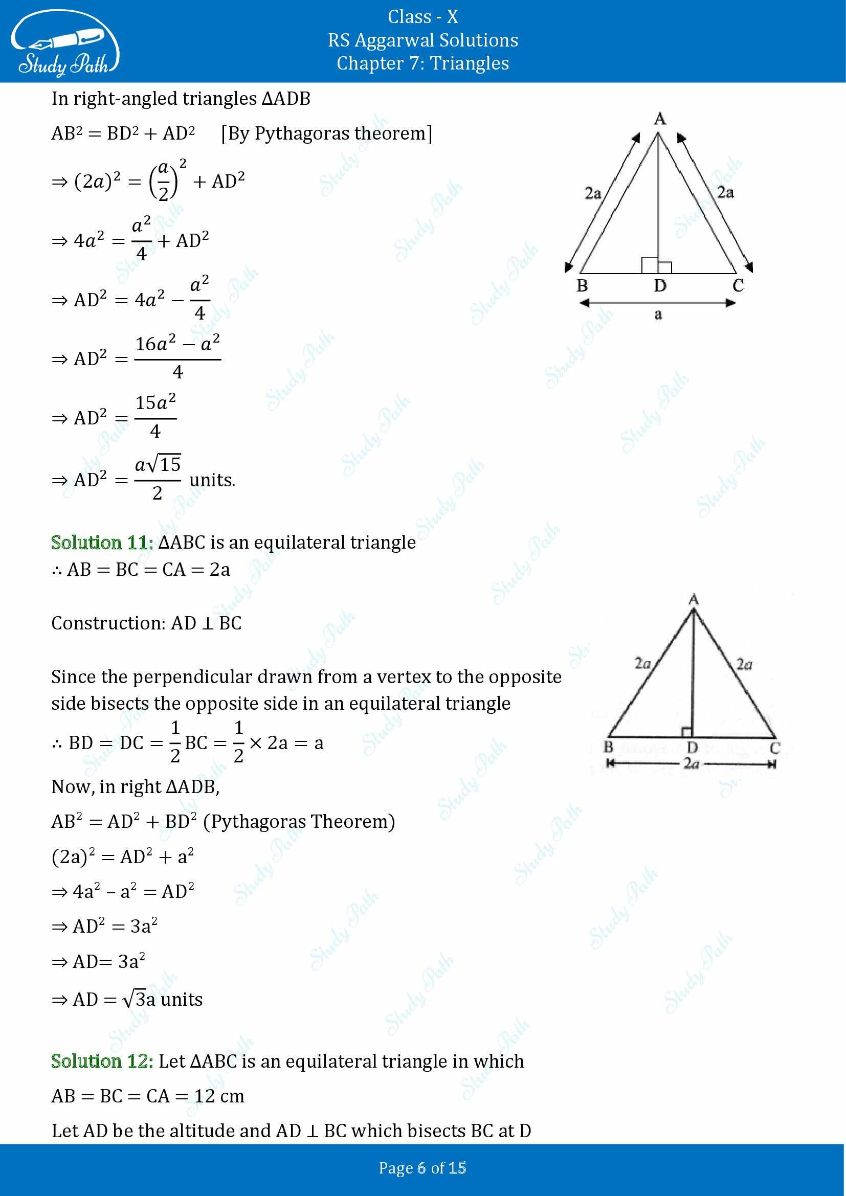 RS Aggarwal Solutions for Class 10 Chapter 7 Triangles Exercise 7D 00006