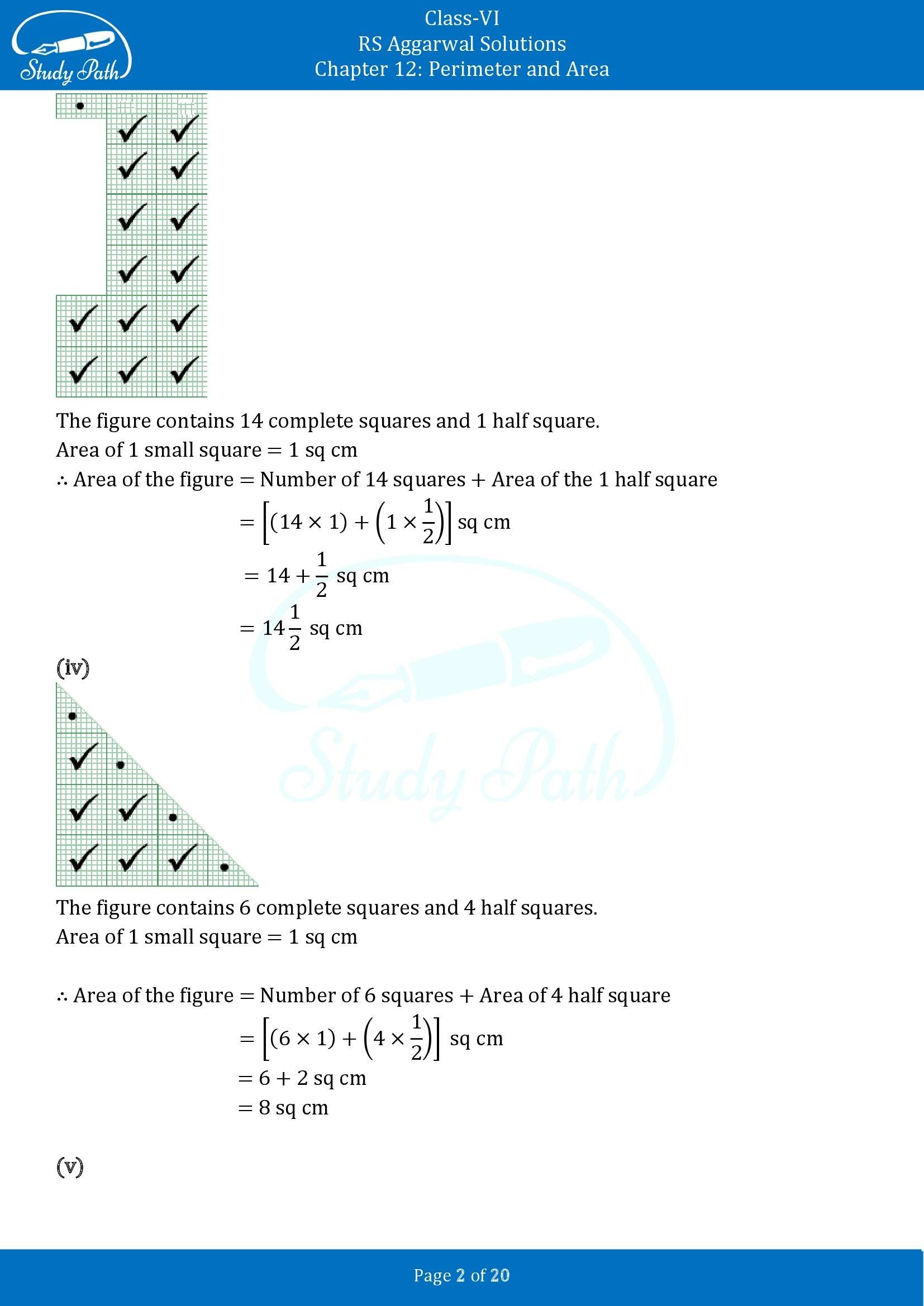 RS Aggarwal Solutions Class 6 Chapter 12 Perimeter and Area Exercise 12E 00002