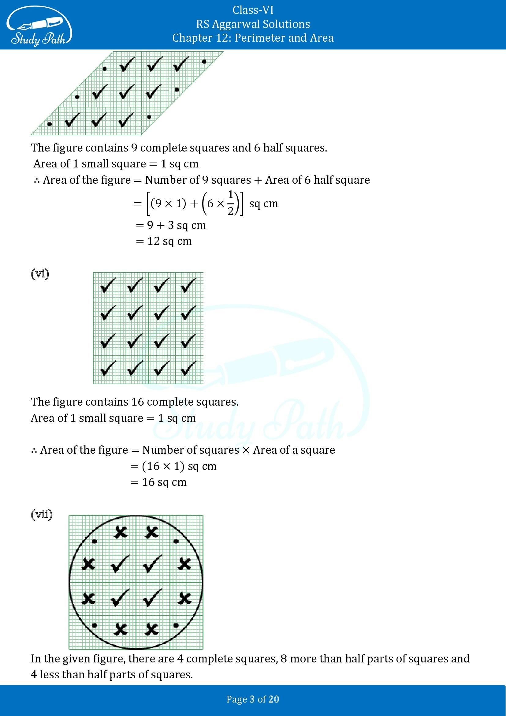 RS Aggarwal Solutions Class 6 Chapter 12 Perimeter and Area Exercise 12E 00003