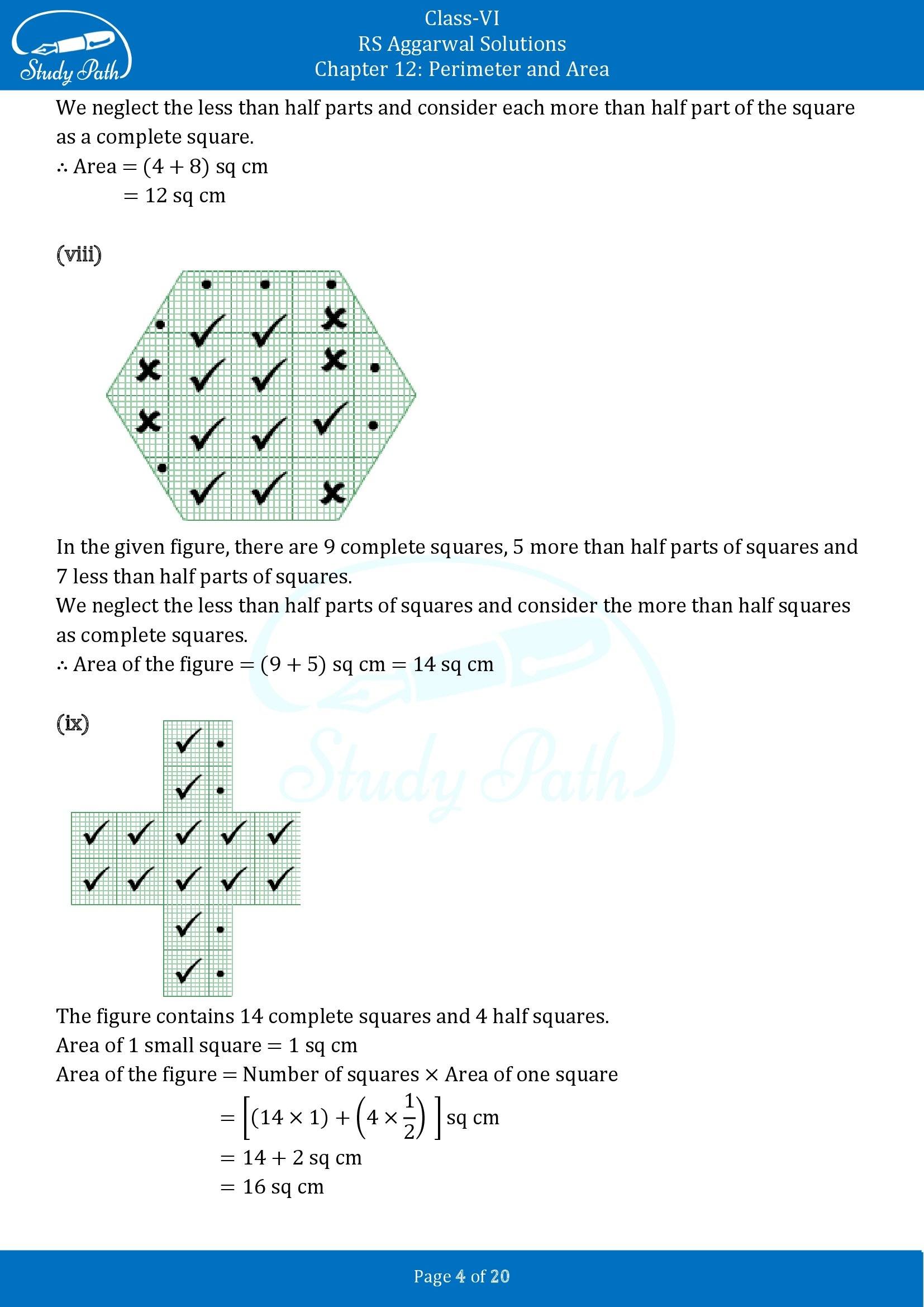 RS Aggarwal Solutions Class 6 Chapter 12 Perimeter and Area Exercise 12E 00004