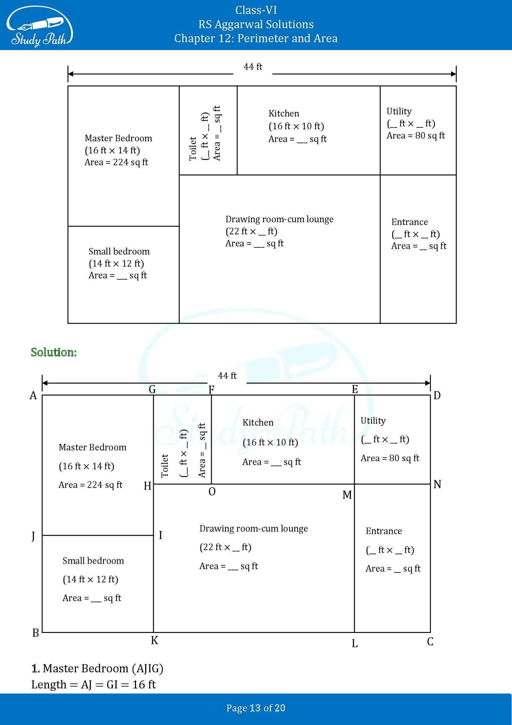 RS Aggarwal Solutions Class 6 Chapter 12 Perimeter and Area Exercise 12E 00013