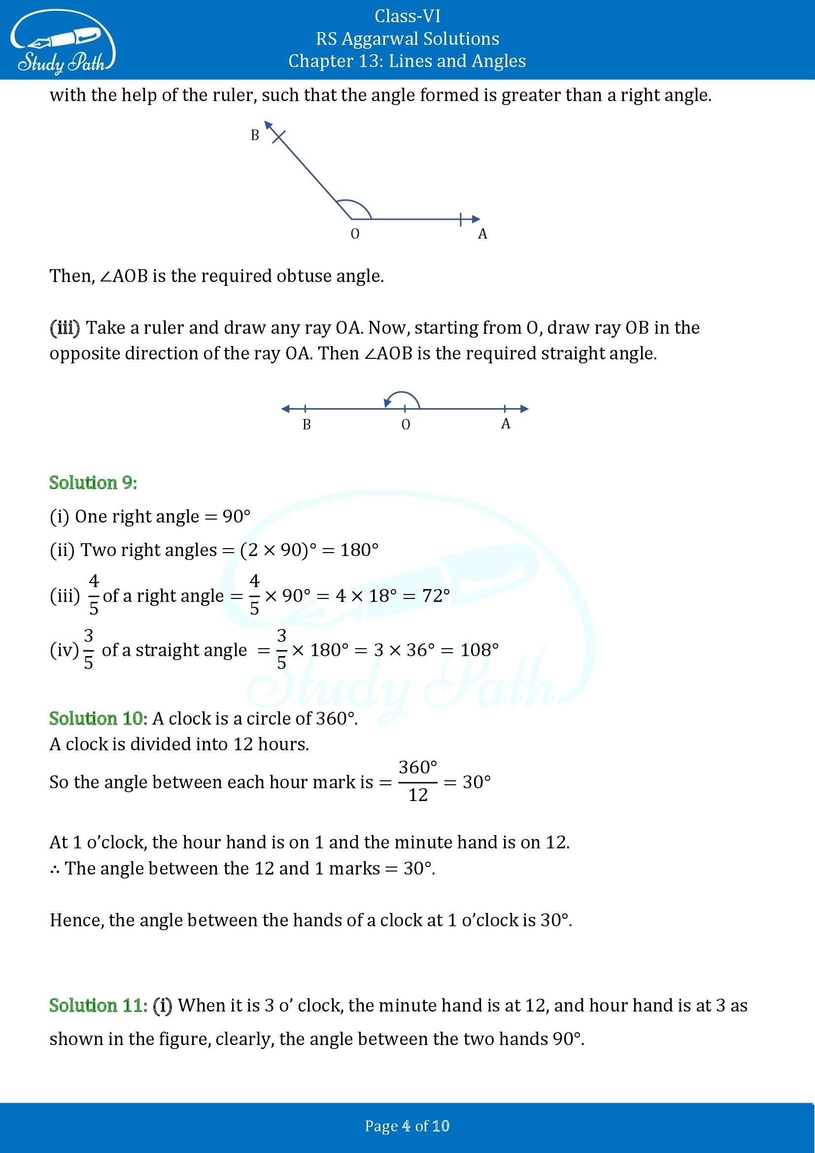 RS Aggarwal Solutions Class 6 Chapter 9 Lines and Angles Exercise 9B 00004