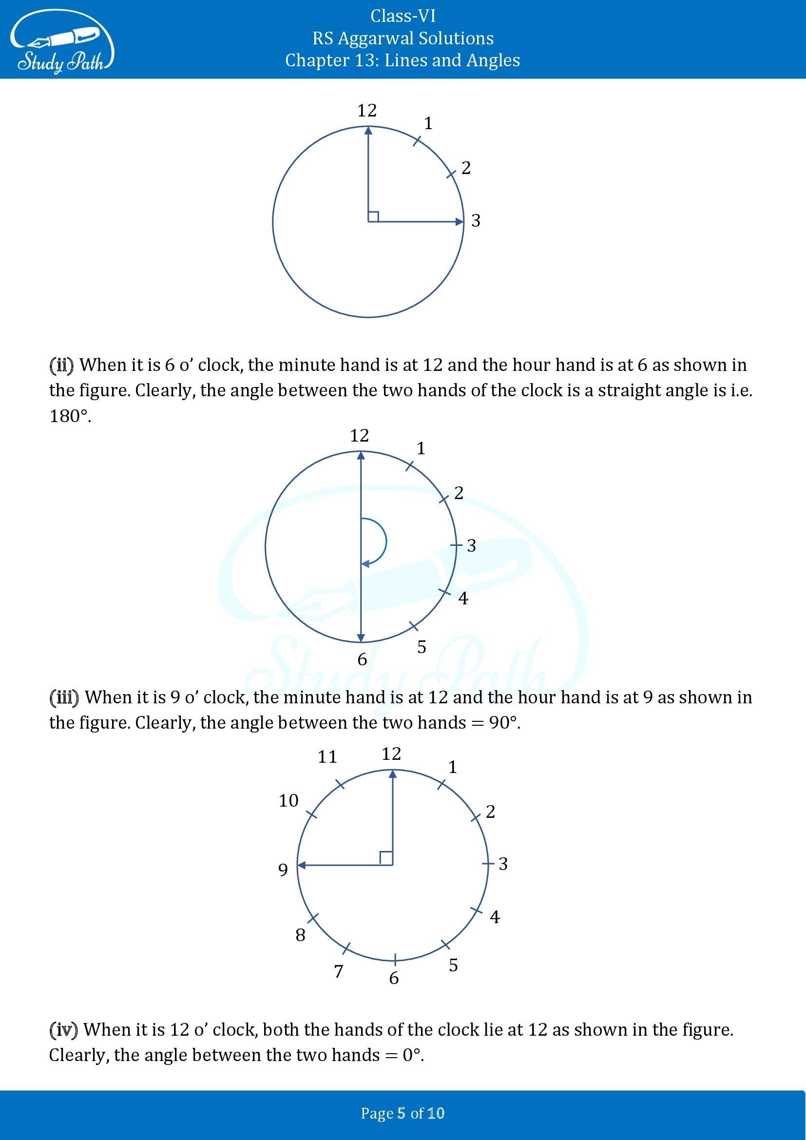 RS Aggarwal Solutions Class 6 Chapter 9 Lines and Angles Exercise 9B 00005