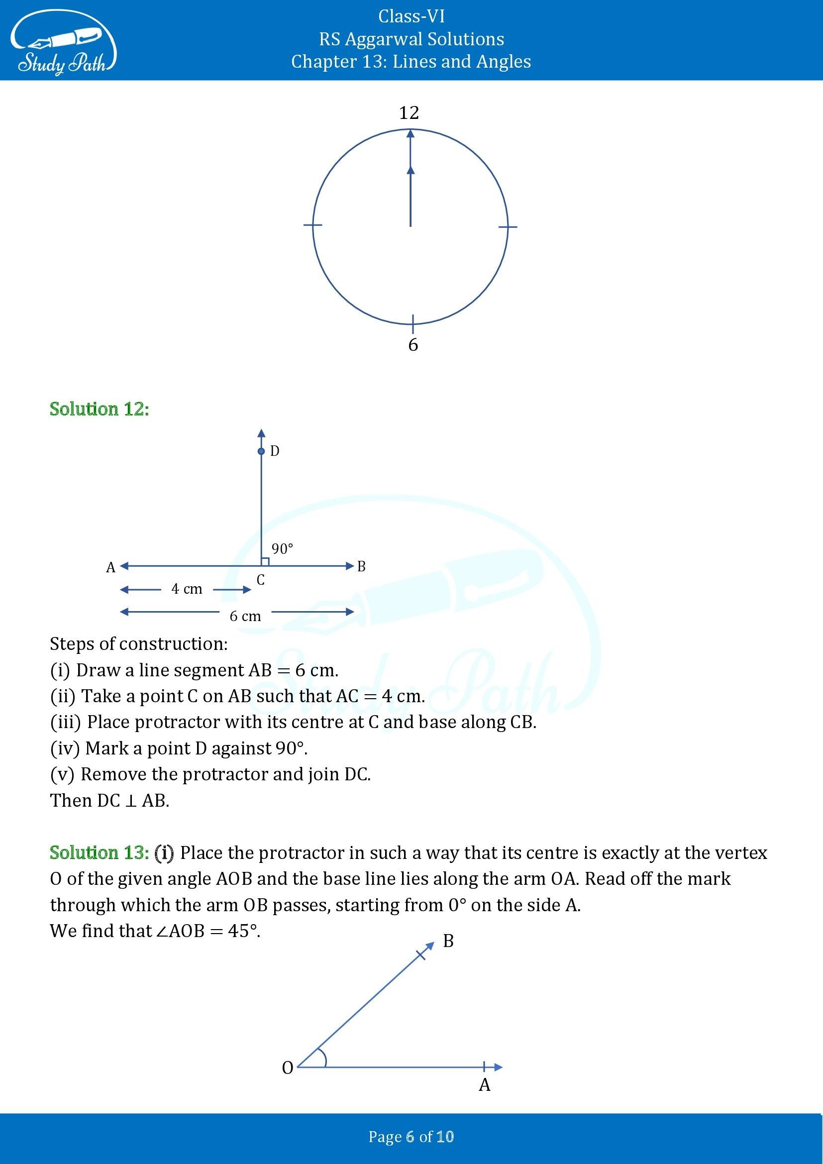 RS Aggarwal Solutions Class 6 Chapter 9 Lines and Angles Exercise 9B 00006