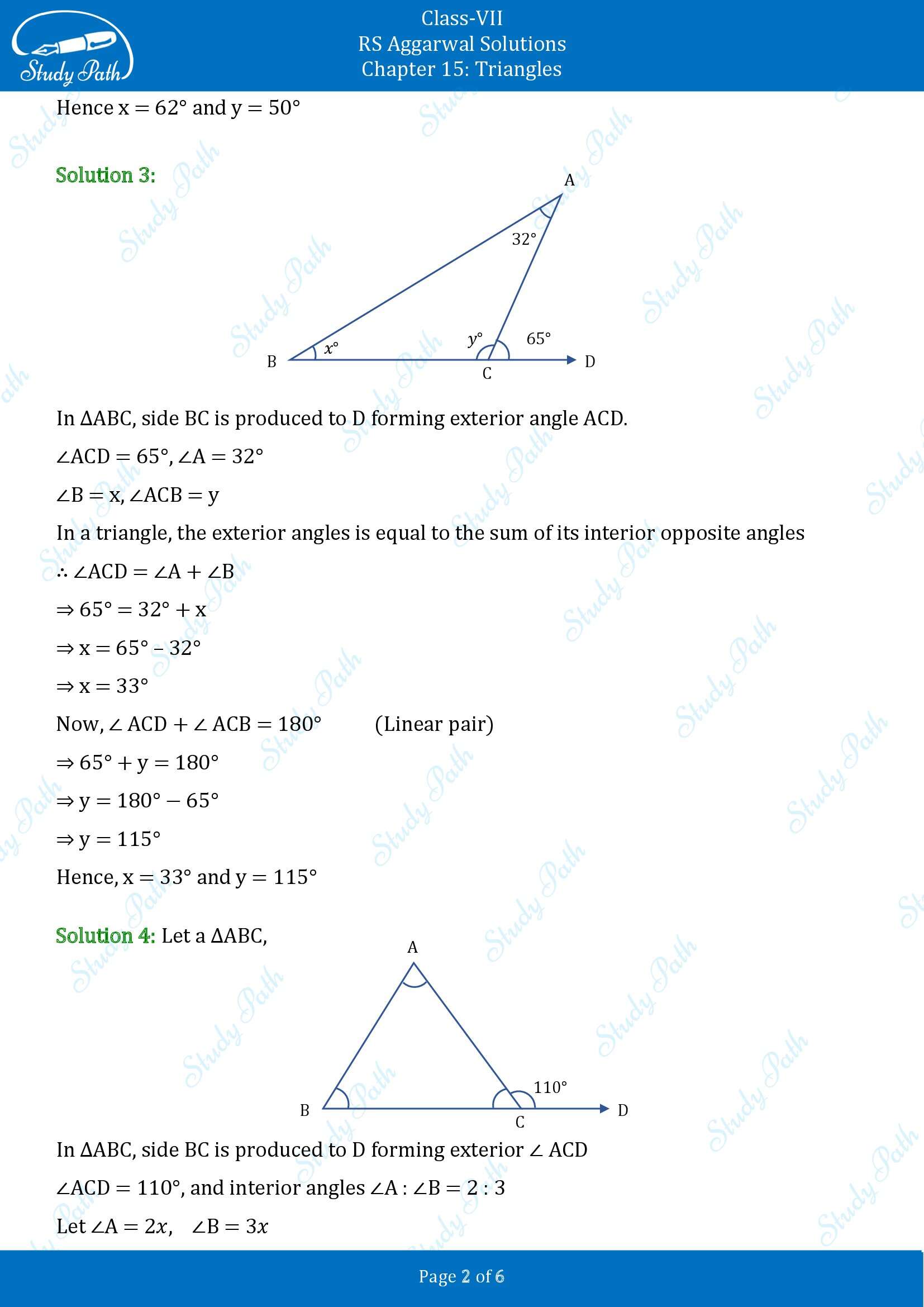 RS Aggarwal Solutions Class 7 Chapter 15 Triangles Exercise 15B 00002