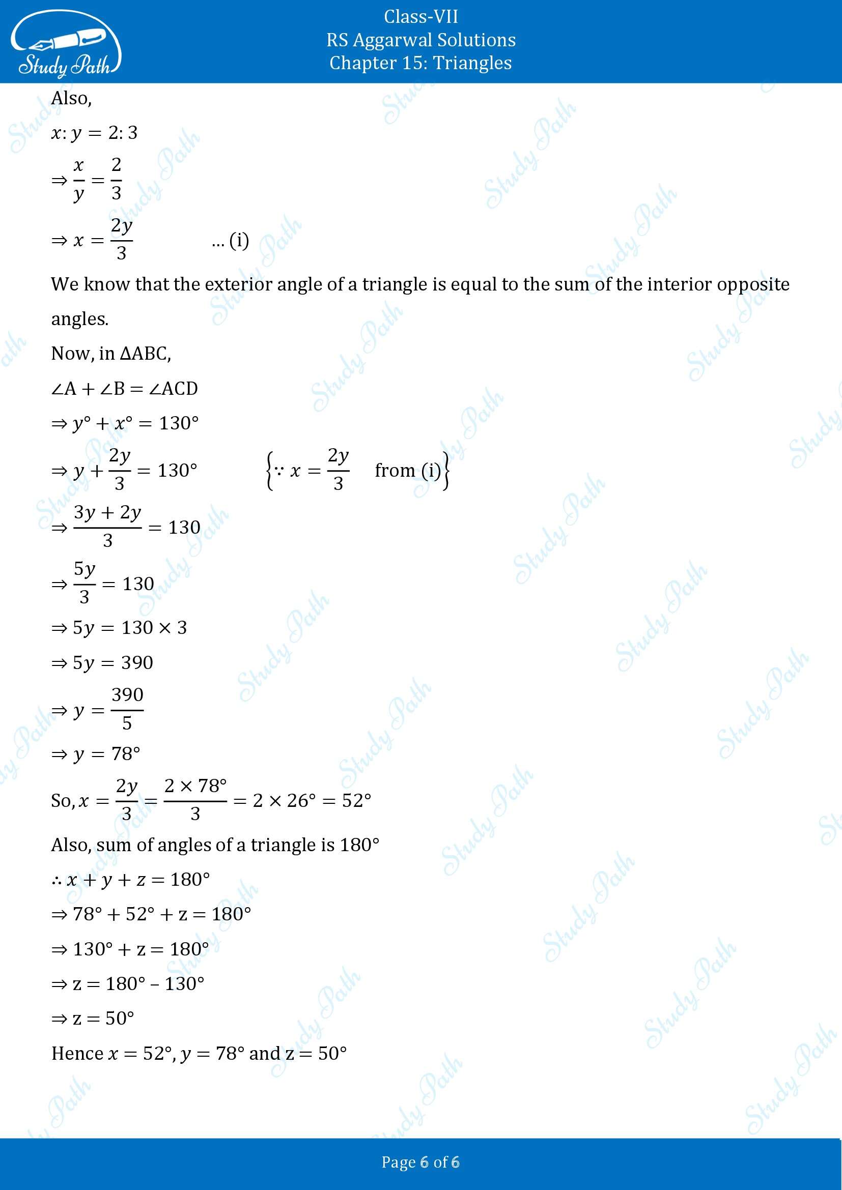RS Aggarwal Solutions Class 7 Chapter 15 Triangles Exercise 15B 00006