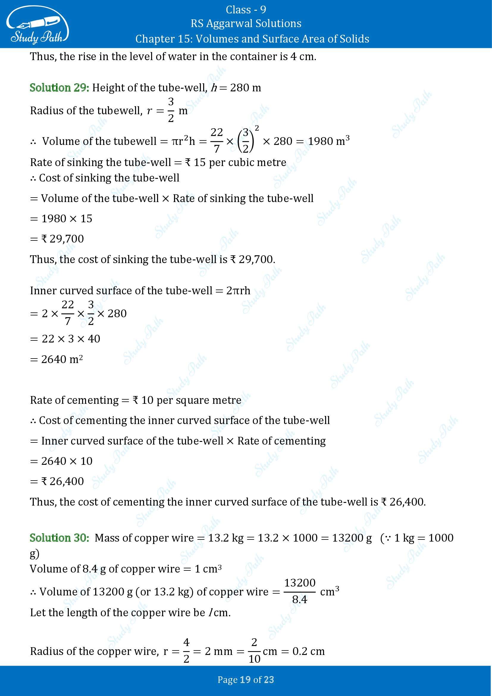 RS Aggarwal Solutions Class 9 Chapter 15 Volumes and Surface Area of Solids Exercise 15B 00019