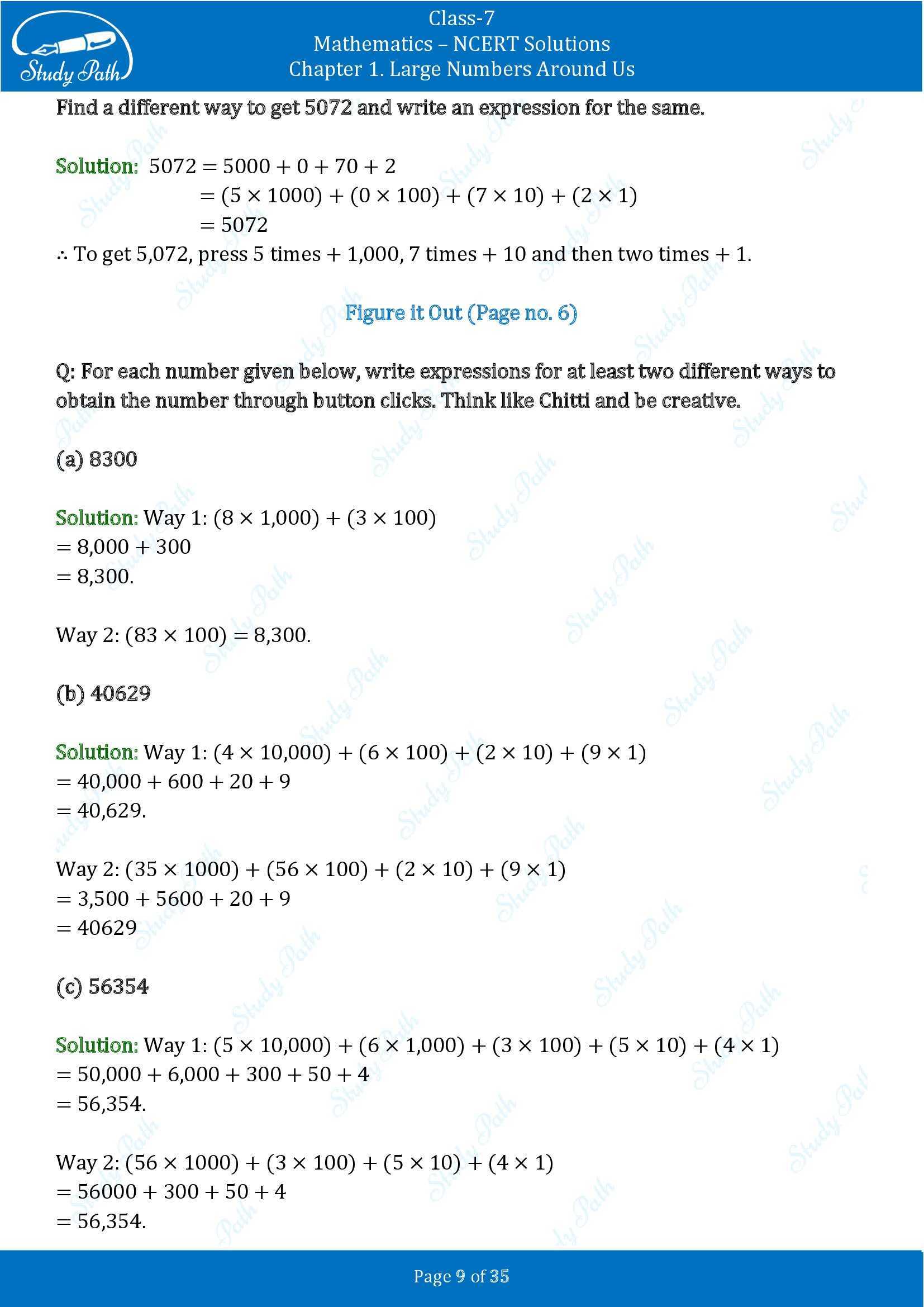 NCERT Solutions for Class 7 Maths Ganit Prakash Part 1 Chapter 1 Large Numbers Around Us 00009