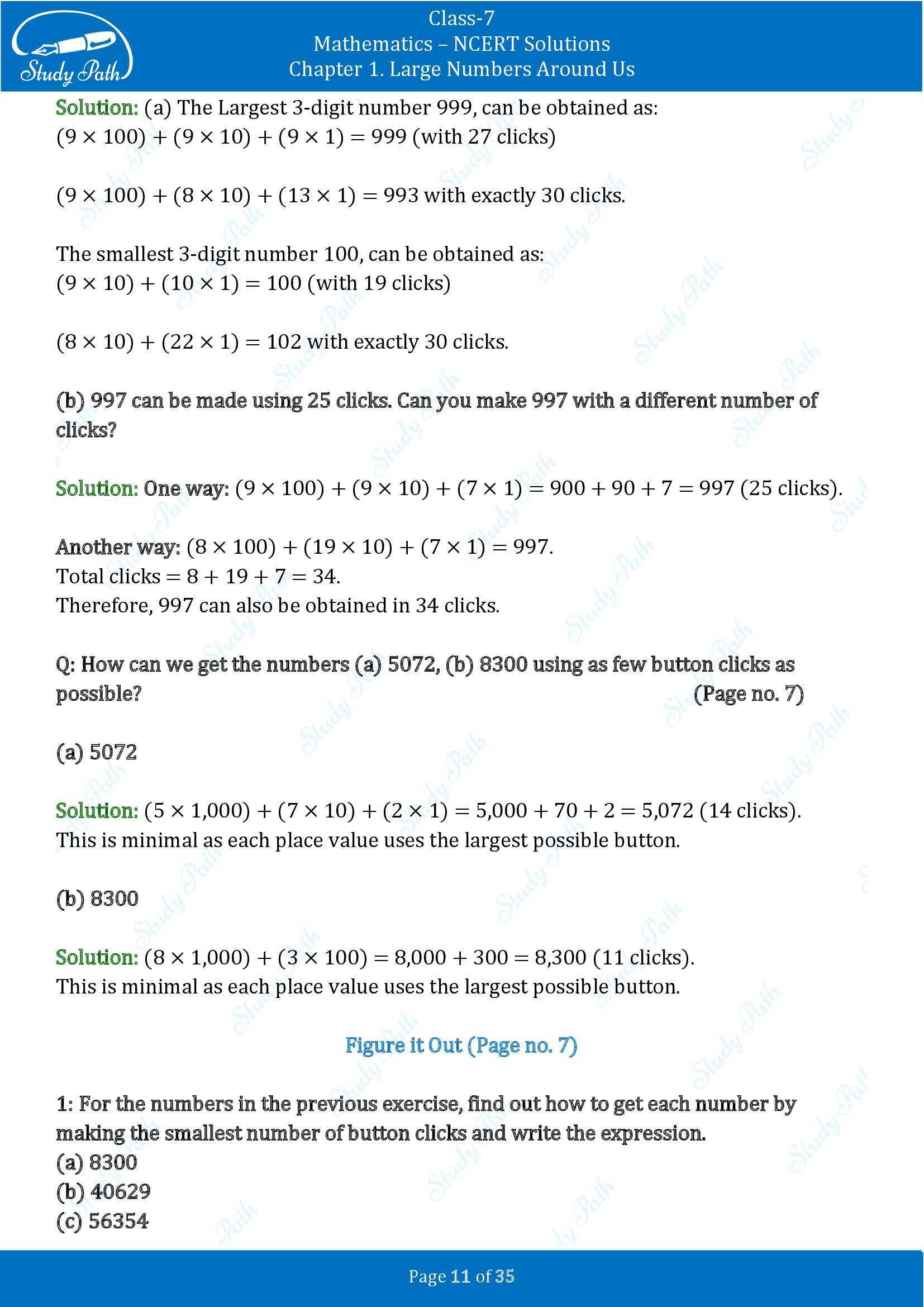 NCERT Solutions for Class 7 Maths Ganit Prakash Part 1 Chapter 1 Large Numbers Around Us 00011