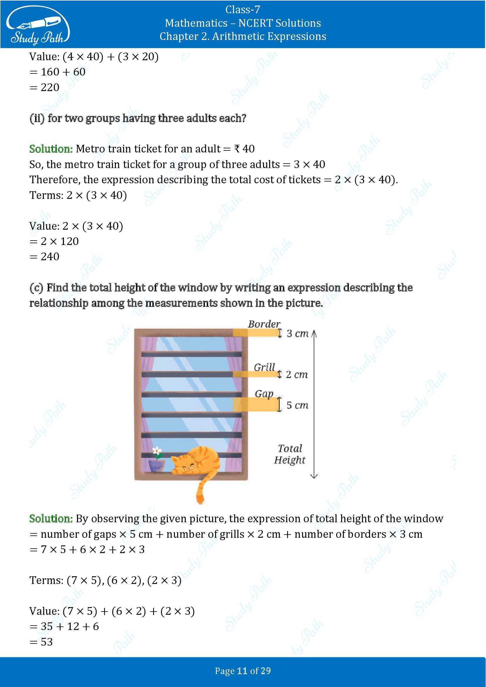 NCERT Solutions for Class 7 Maths Ganit Prakash Part 1 Chapter 2 Arithmetic