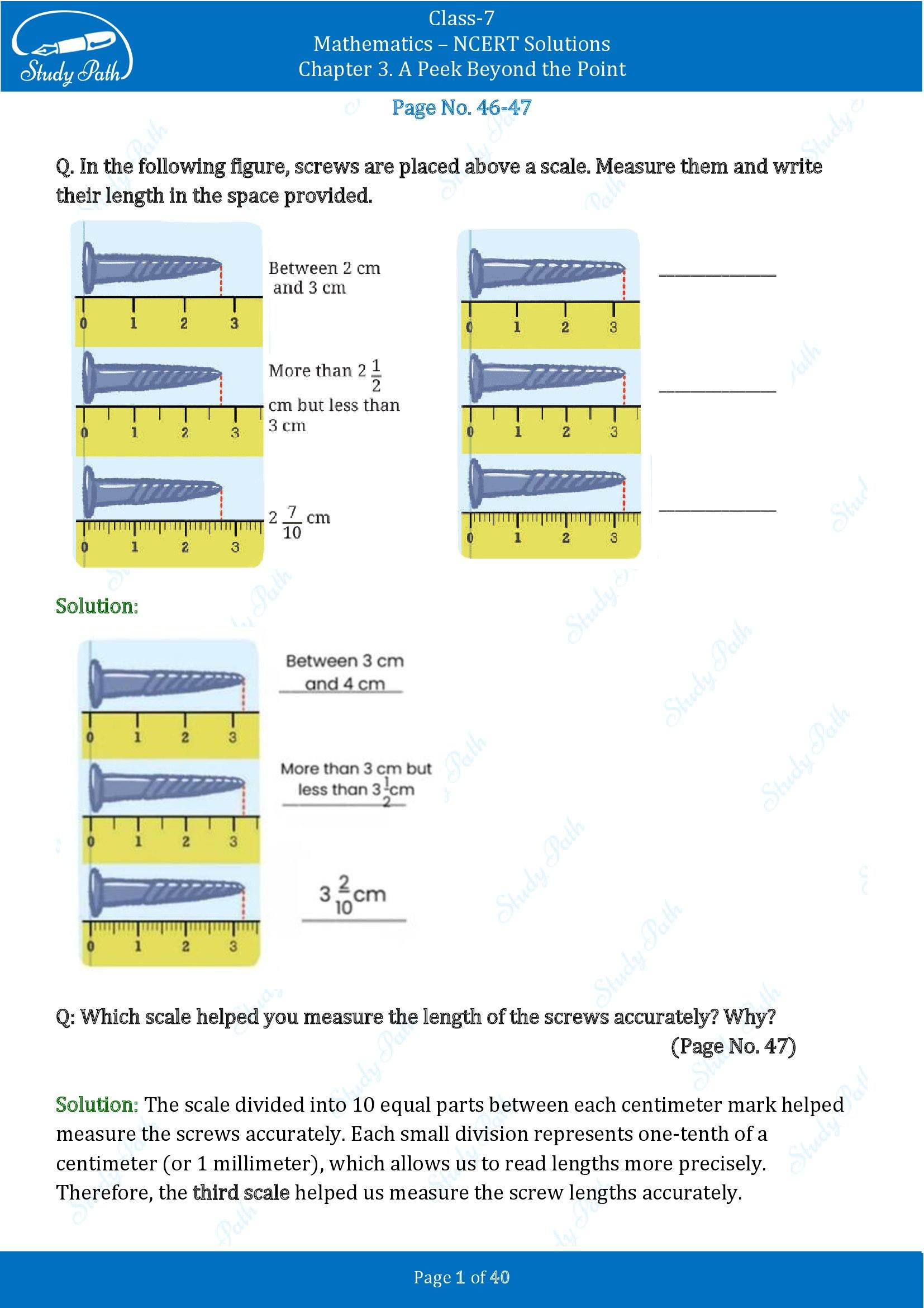 NCERT Solutions for Class 7 Maths Ganit Prakash Part 1 Chapter 3 A Peek Beyond the Point 0001