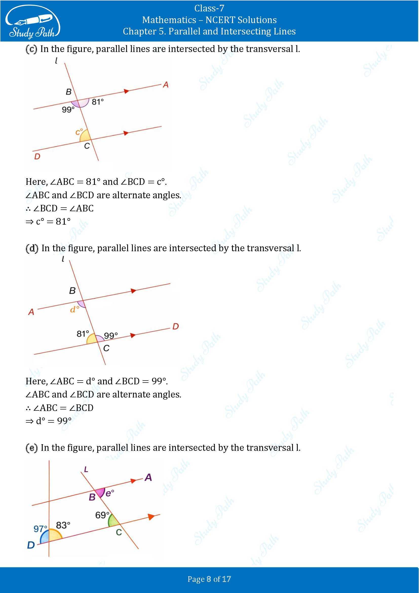 NCERT Solutions for Class 7 Maths Ganit Prakash Part 1 Chapter 5 Parallel and Intersecting Lines 00008