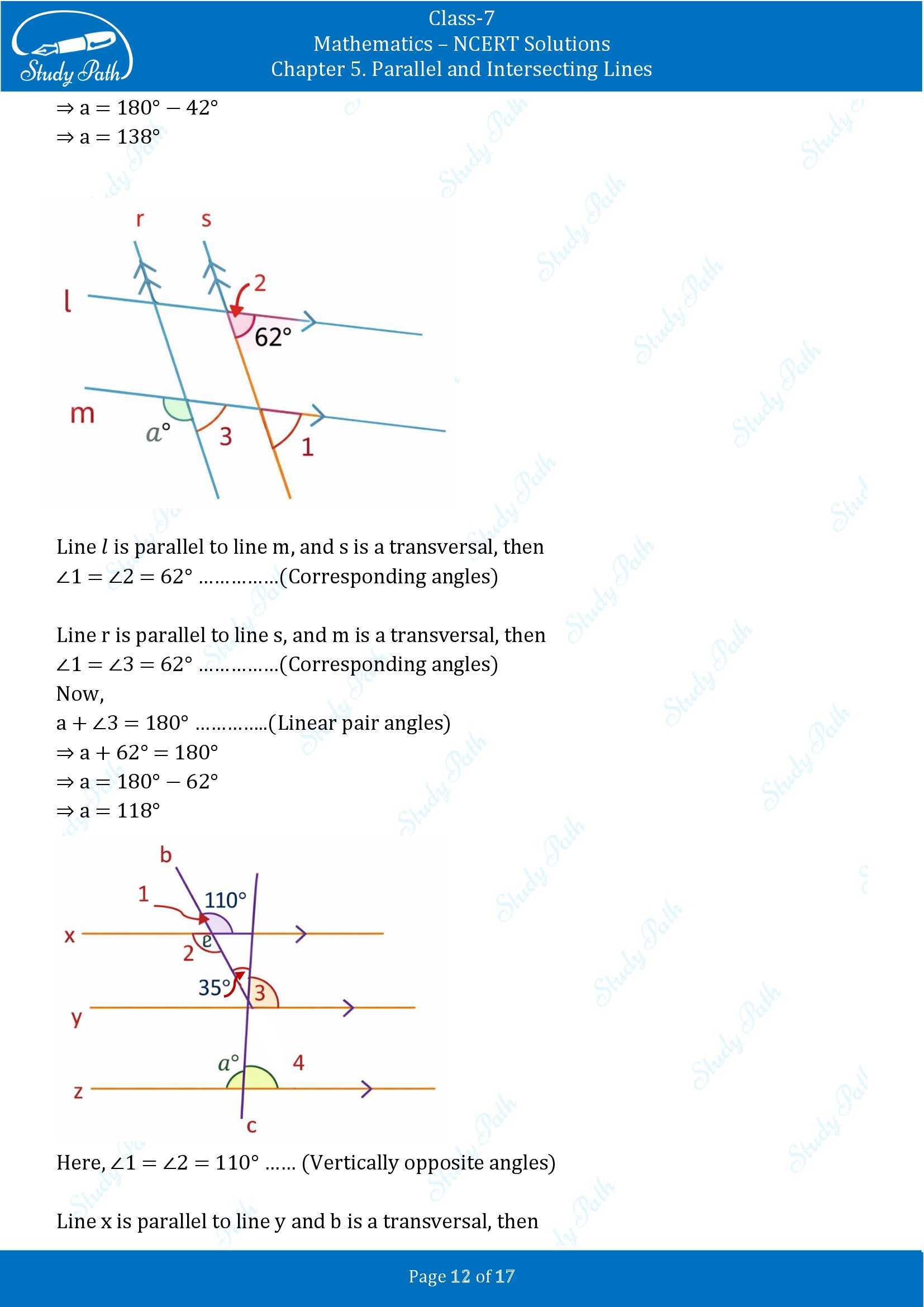 NCERT Solutions for Class 7 Maths Ganit Prakash Part 1 Chapter 5 Parallel and Intersecting Lines 00012