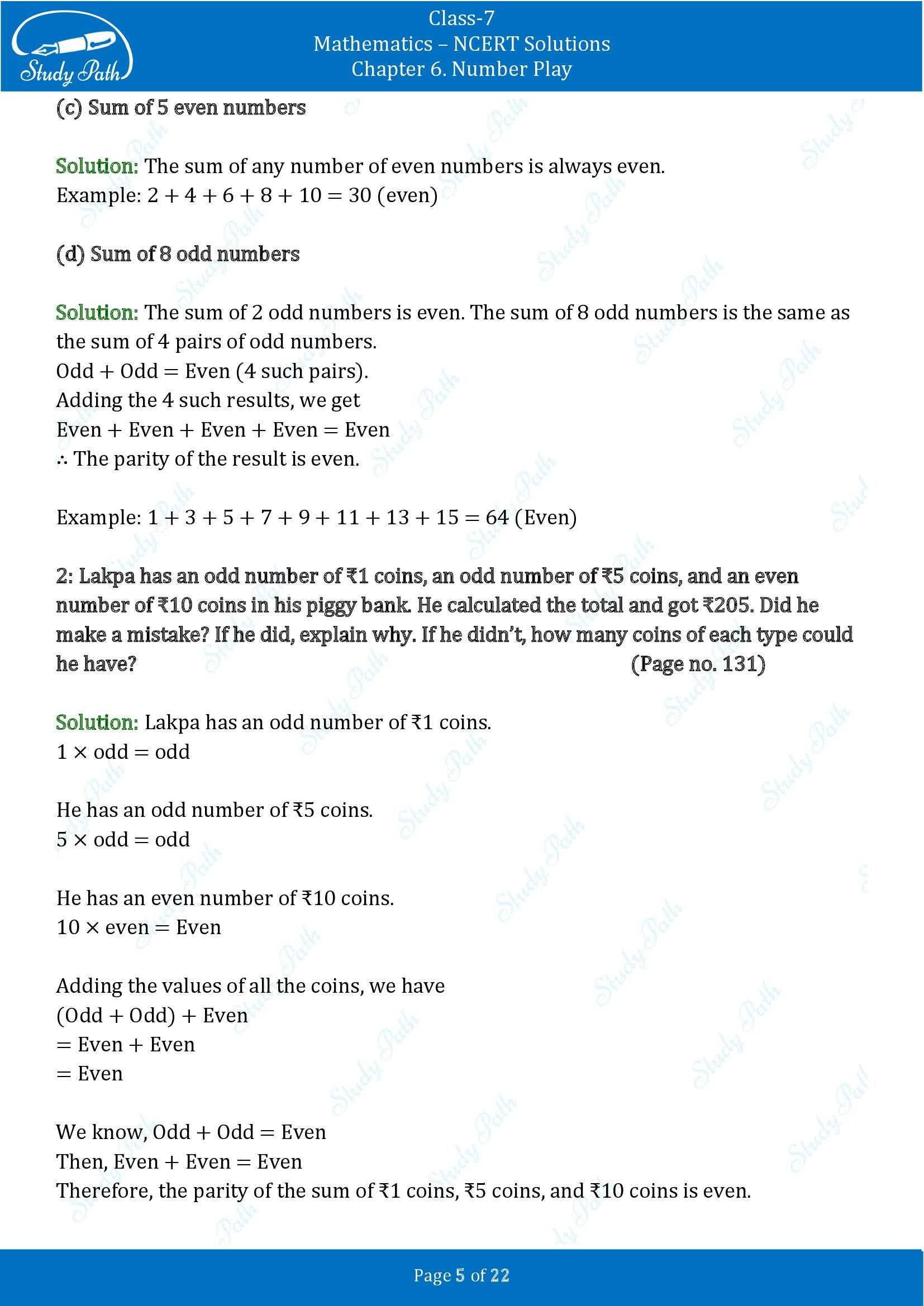 NCERT Solutions for Class 7 Maths Ganit Prakash Part 1 Chapter 6 Number Play 00005