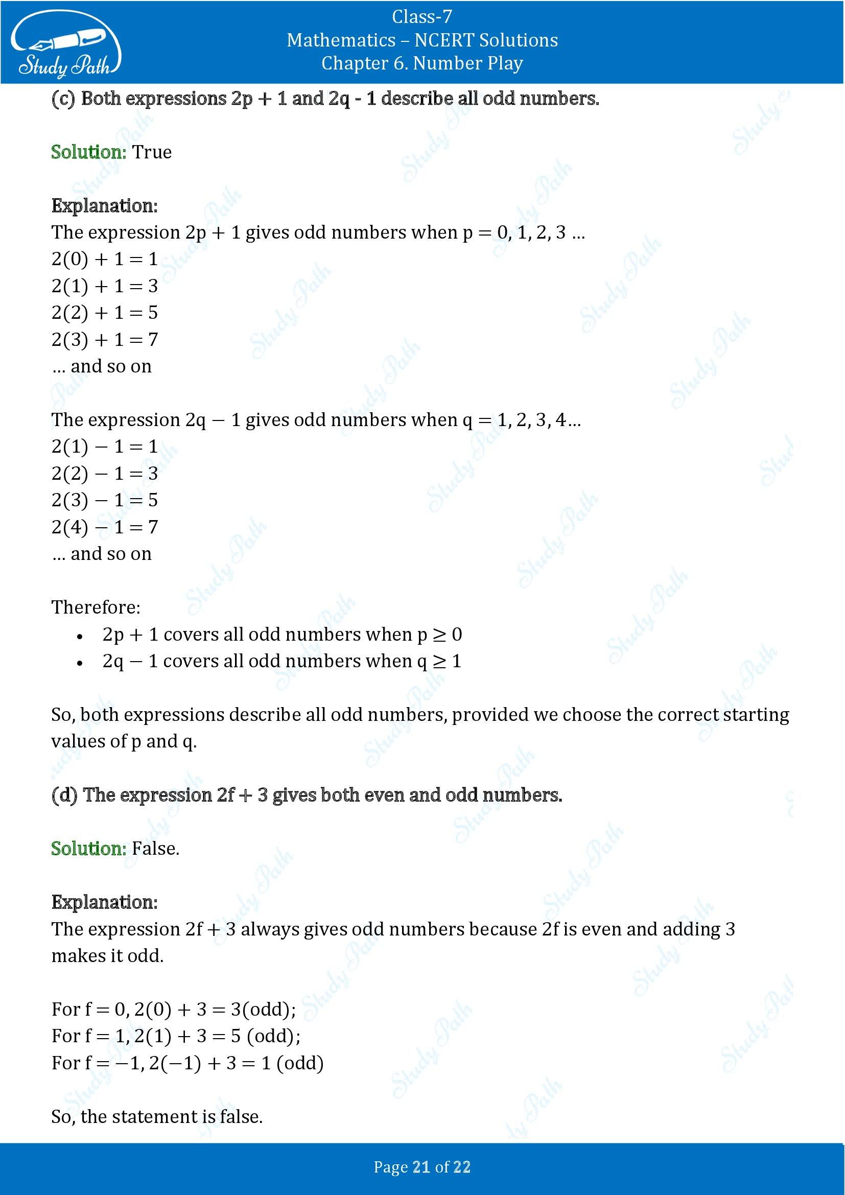 NCERT Solutions for Class 7 Maths Ganit Prakash Part 1 Chapter 6 Number Play 00021