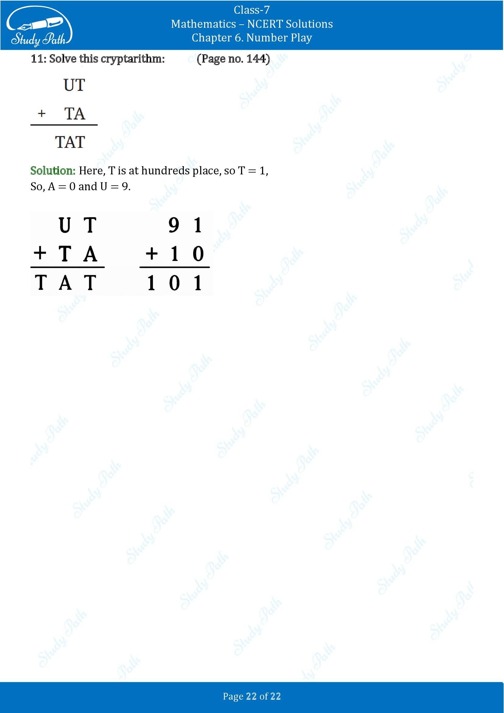 NCERT Solutions for Class 7 Maths Ganit Prakash Part 1 Chapter 6 Number Play 00022