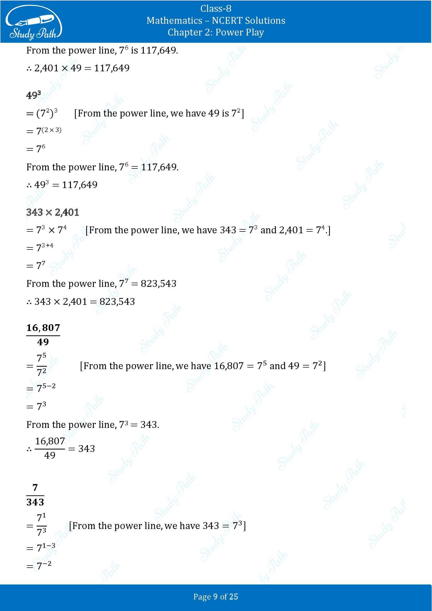 NCERT Solutions for Class 8 Maths Ganit Prakash Part 1 Chapter 2 Power Play 00009