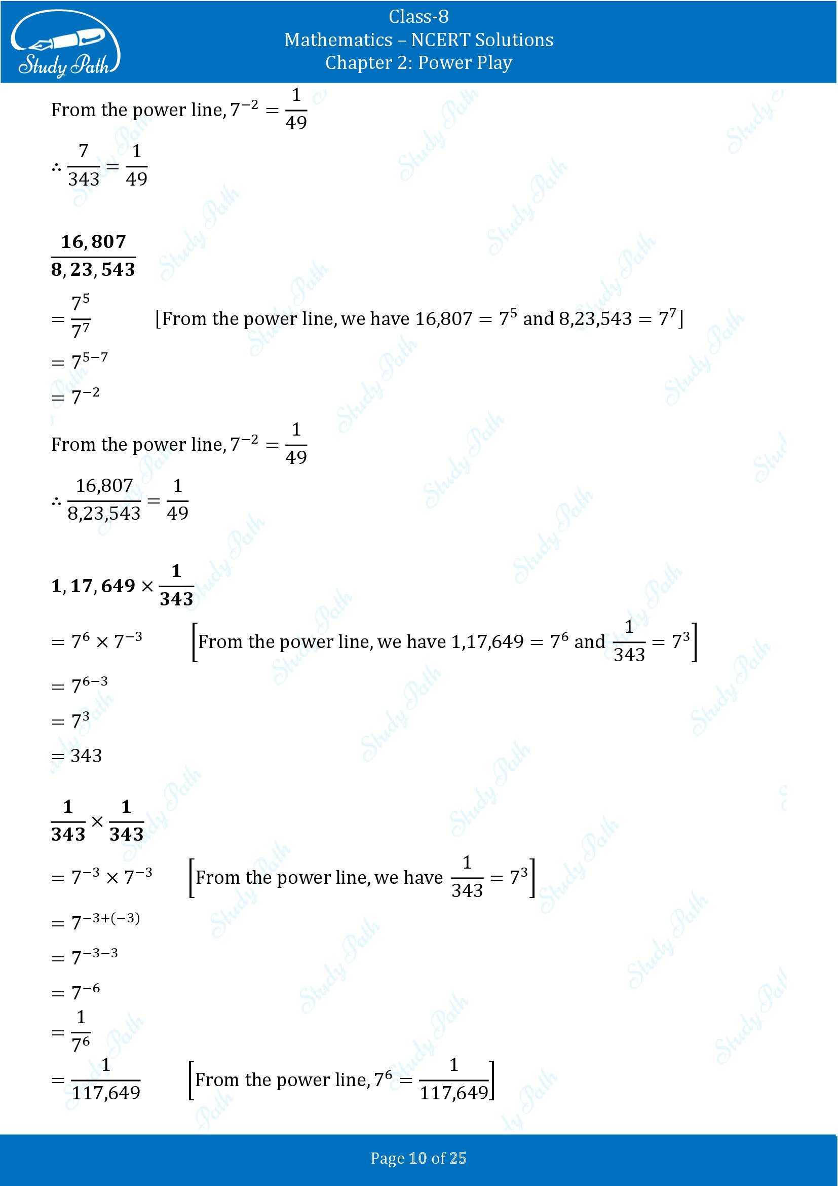 NCERT Solutions for Class 8 Maths Ganit Prakash Part 1 Chapter 2 Power Play 00010