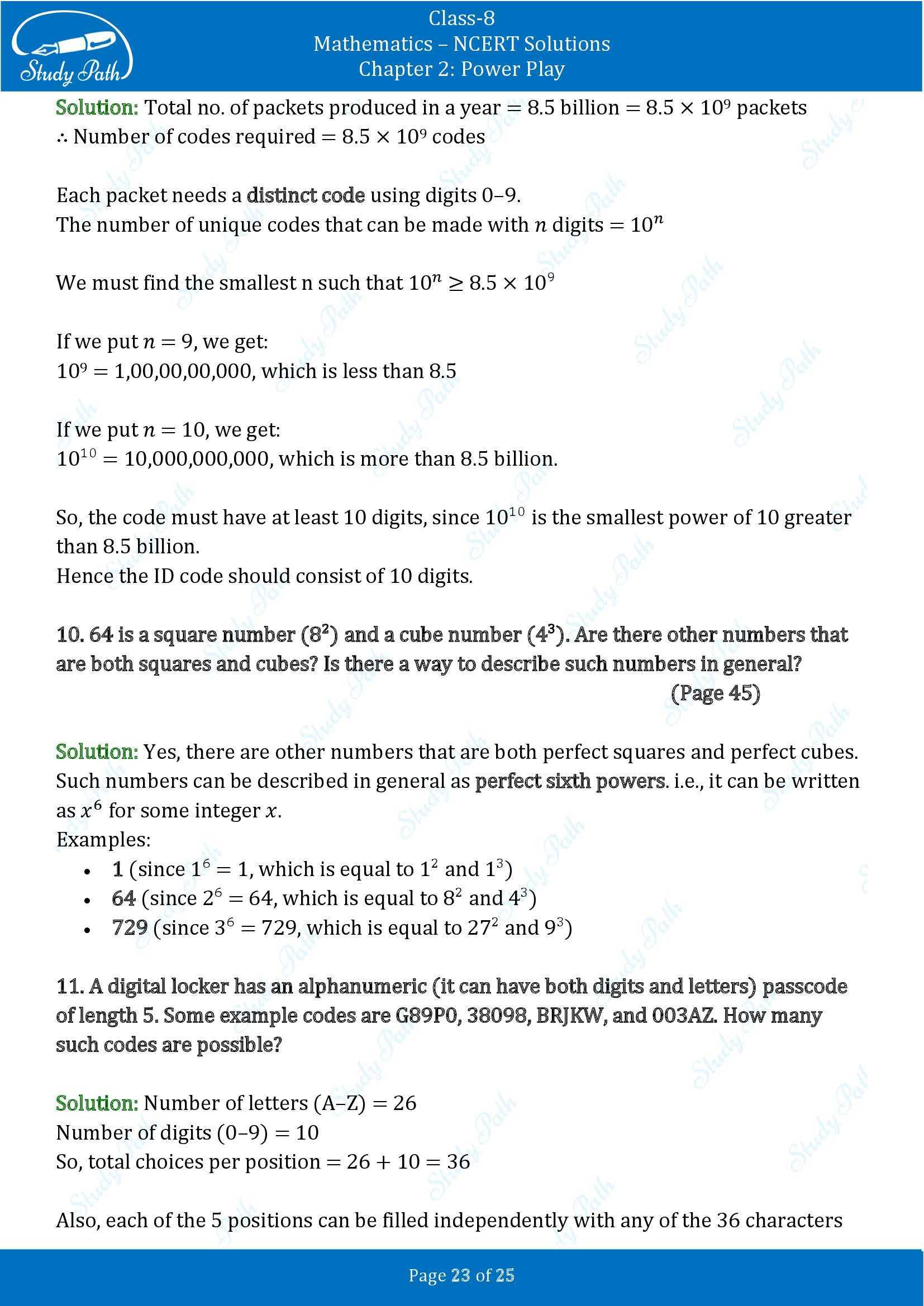 NCERT Solutions for Class 8 Maths Ganit Prakash Part 1 Chapter 2 Power Play 00023