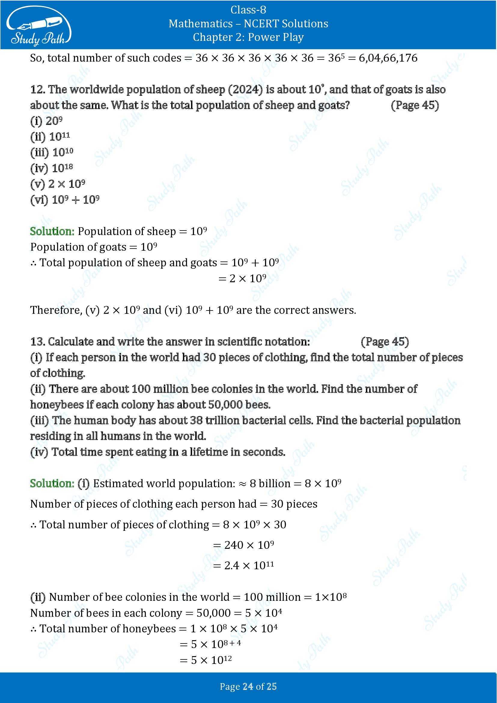 NCERT Solutions for Class 8 Maths Ganit Prakash Part 1 Chapter 2 Power Play 00024
