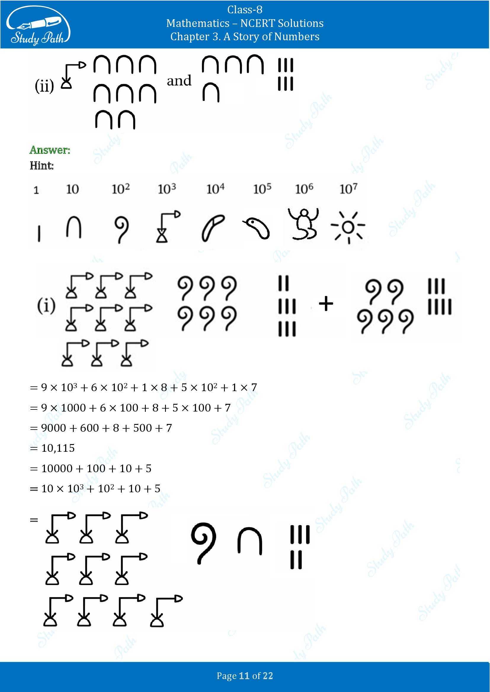 NCERT Solutions for Class 8 Maths Ganit Prakash Part 1 Chapter 3 A Story of Numbers 00011