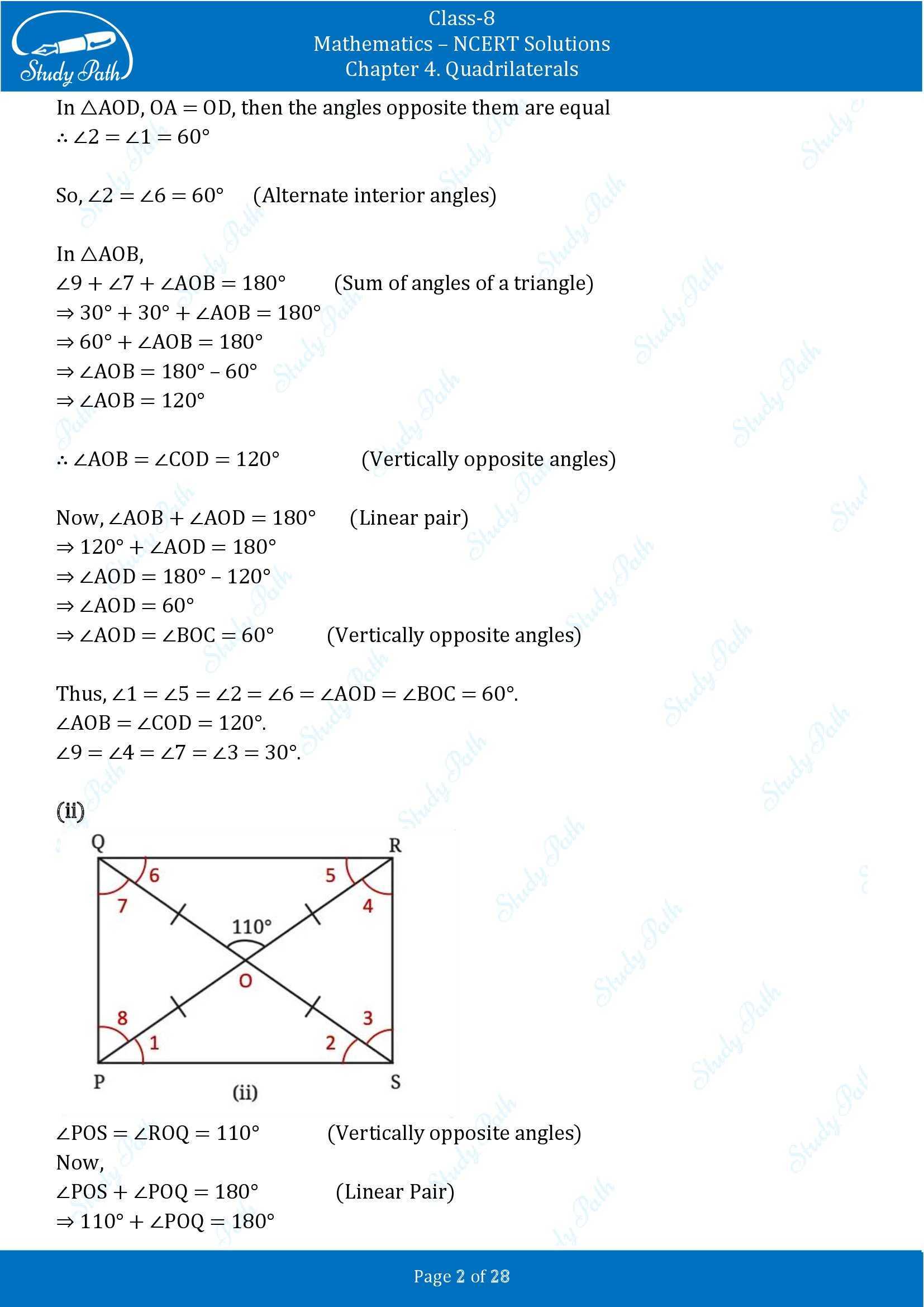 NCERT Solutions for Class 8 Maths Ganit Prakash Part 1 Chapter 4 Quadrilaterals 00002