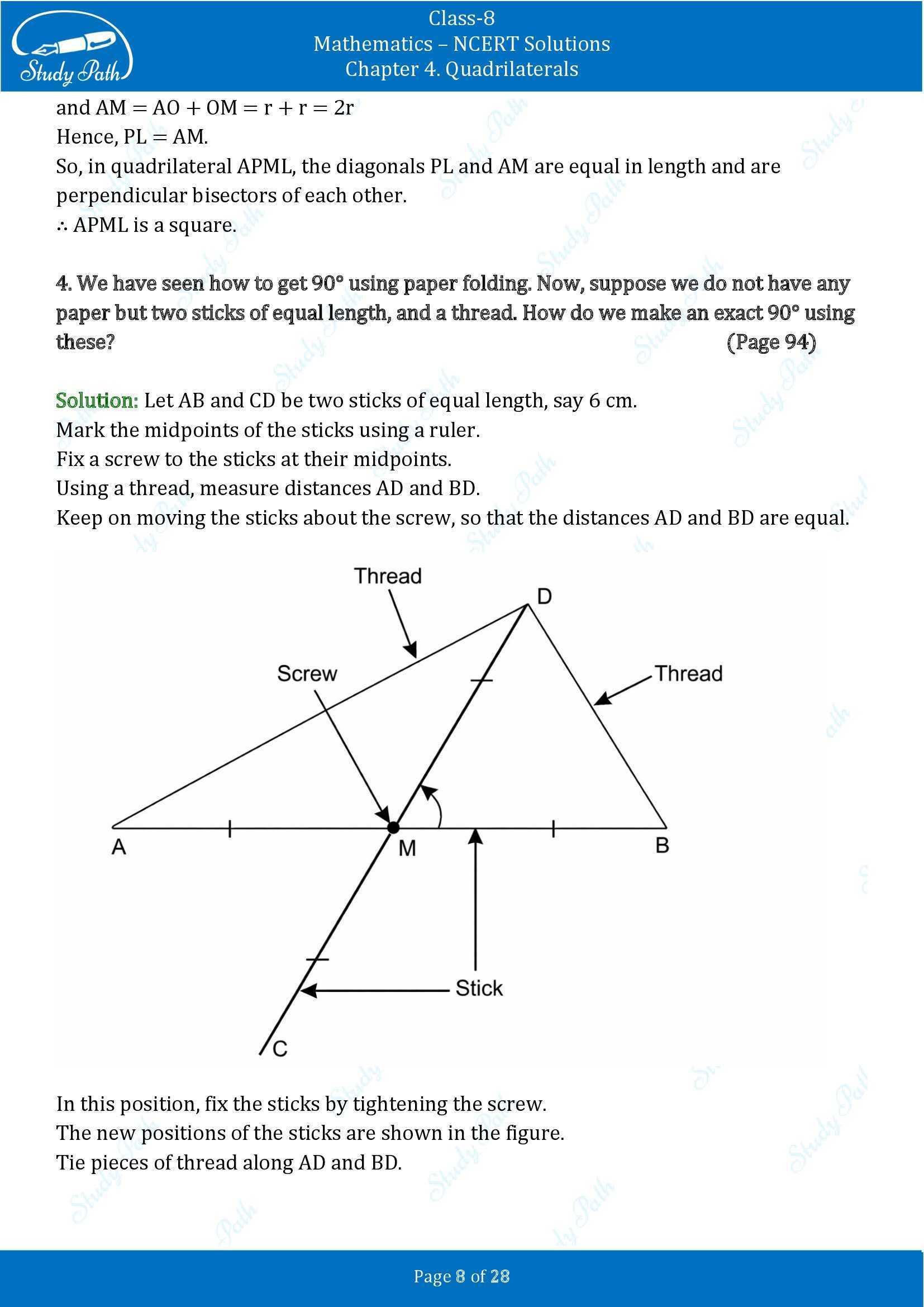 NCERT Solutions for Class 8 Maths Ganit Prakash Part 1 Chapter 4 Quadrilaterals 00008