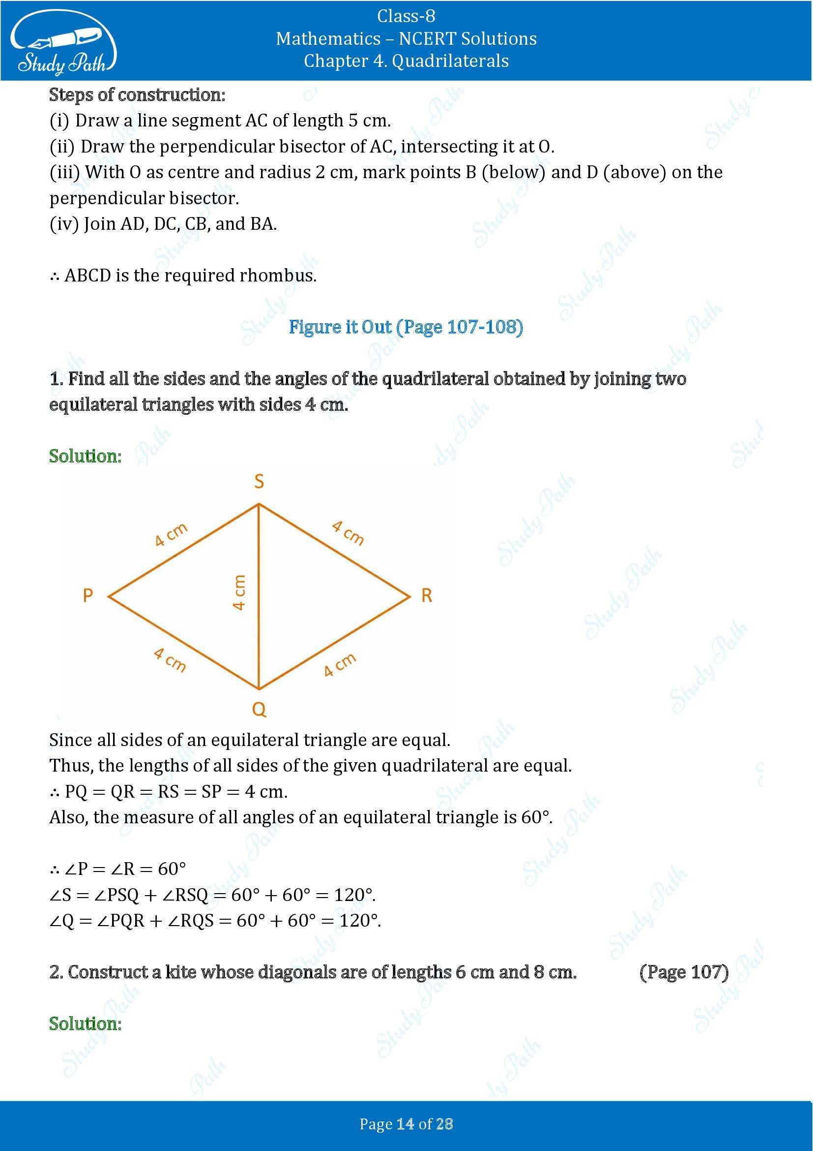 NCERT Solutions for Class 8 Maths Ganit Prakash Part 1 Chapter 4 Quadrilaterals 00014