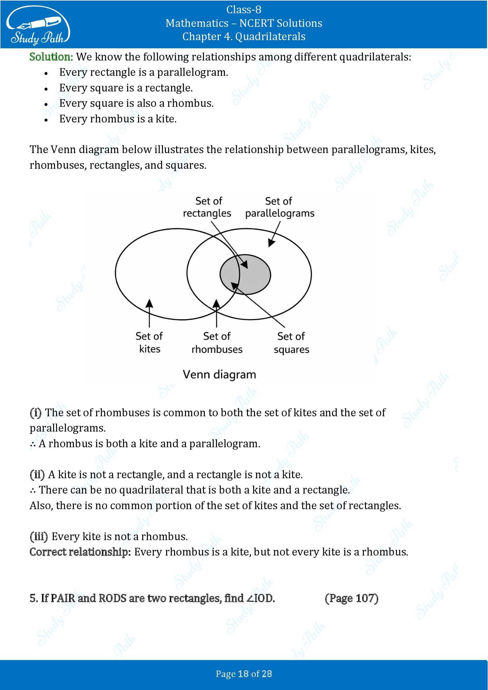 NCERT Solutions for Class 8 Maths Ganit Prakash Part 1 Chapter 4 Quadrilaterals 00018