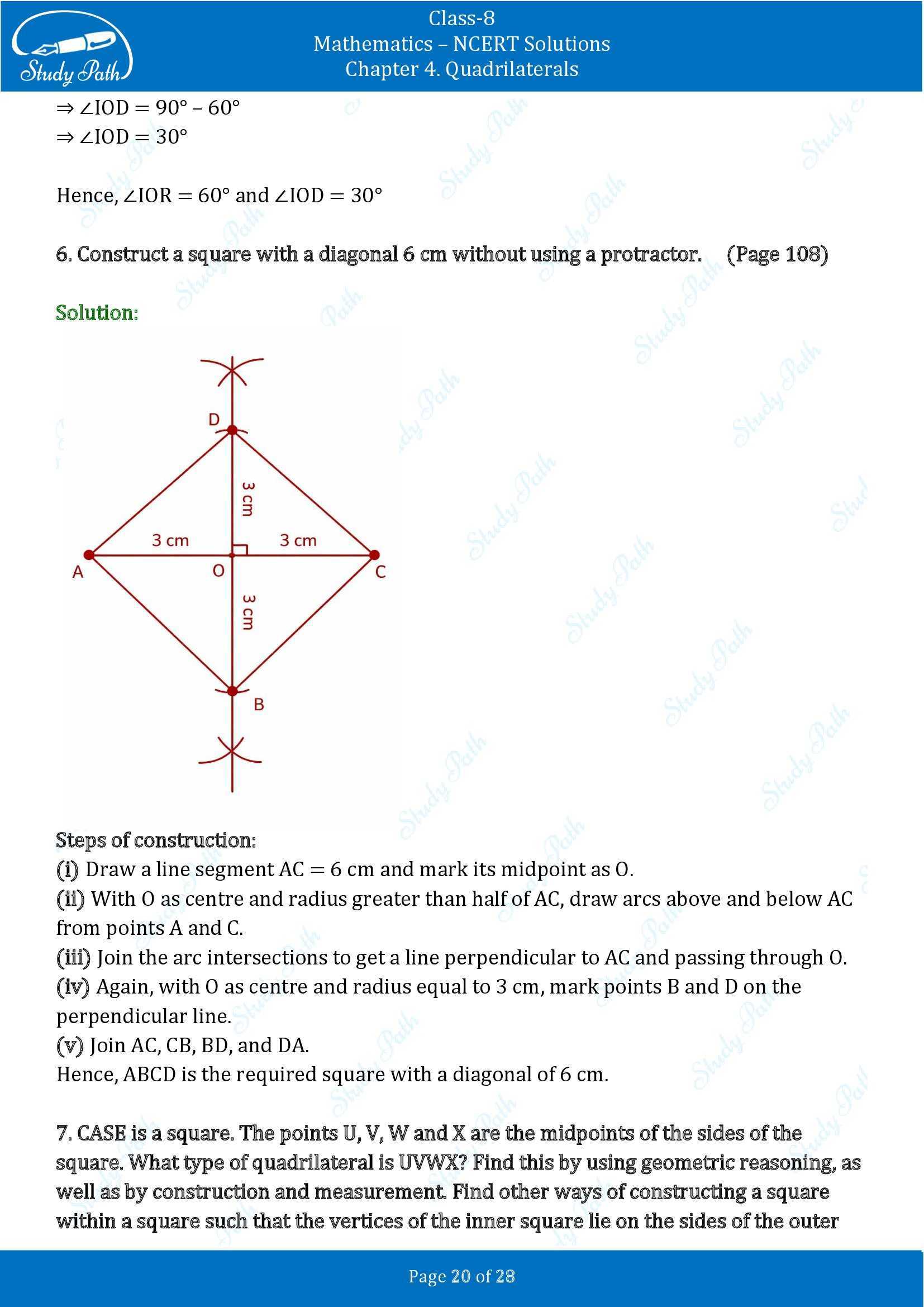 NCERT Solutions for Class 8 Maths Ganit Prakash Part 1 Chapter 4 Quadrilaterals 00020