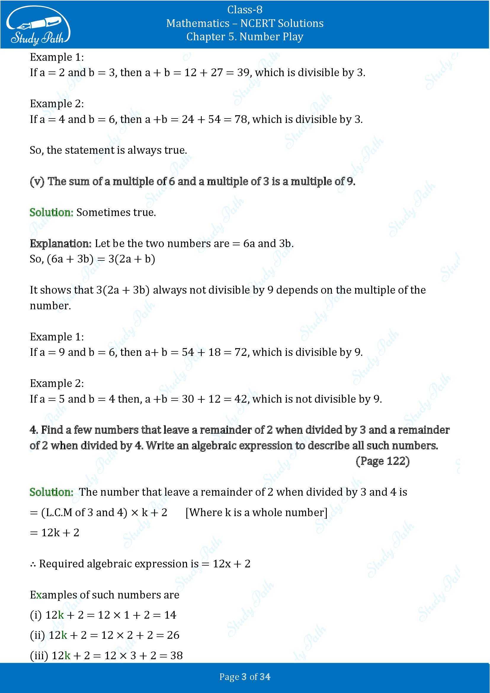 NCERT Solutions for Class 8 Maths Ganit Prakash Part 1 Chapter 5 Number Play 00003