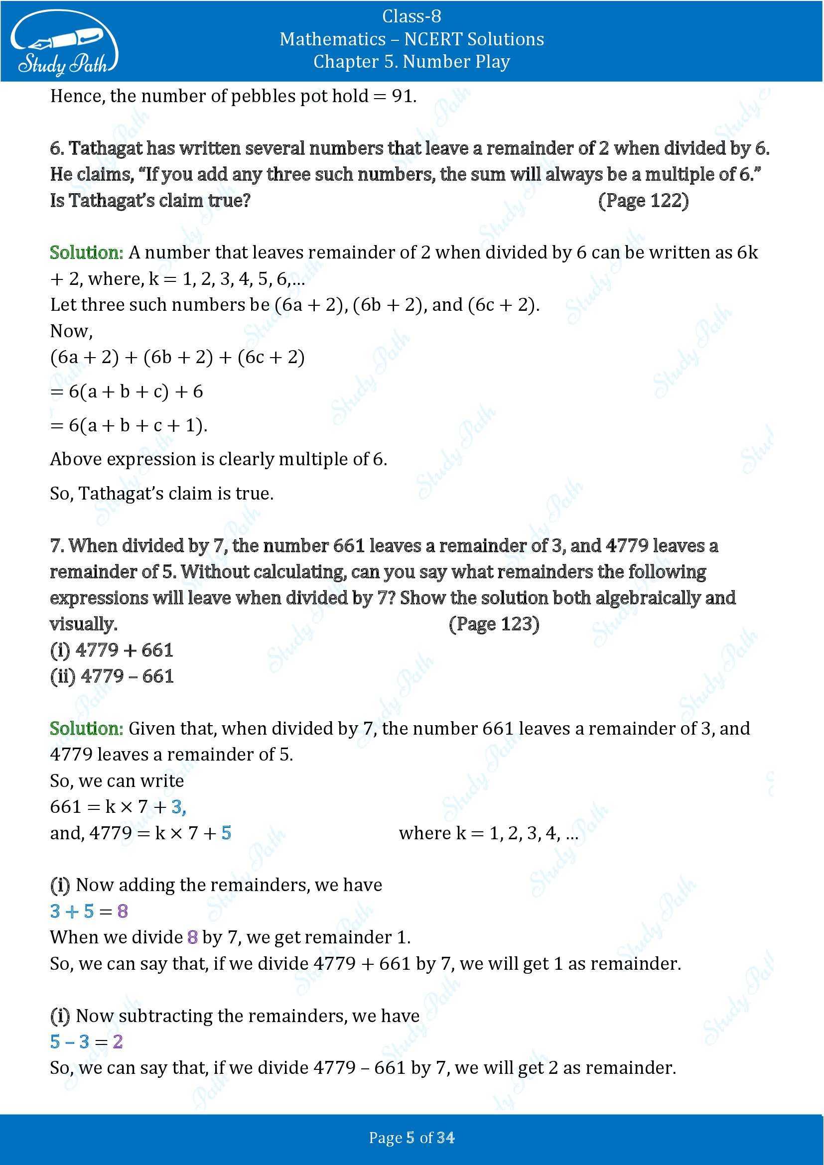 NCERT Solutions for Class 8 Maths Ganit Prakash Part 1 Chapter 5 Number Play 00005