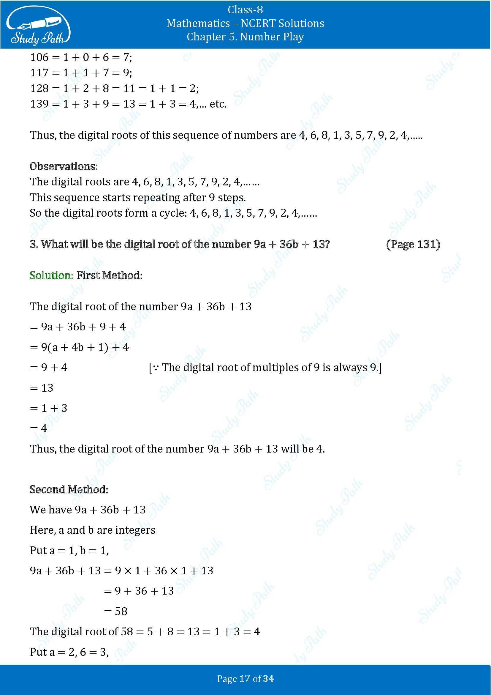 NCERT Solutions for Class 8 Maths Ganit Prakash Part 1 Chapter 5 Number Play 00017