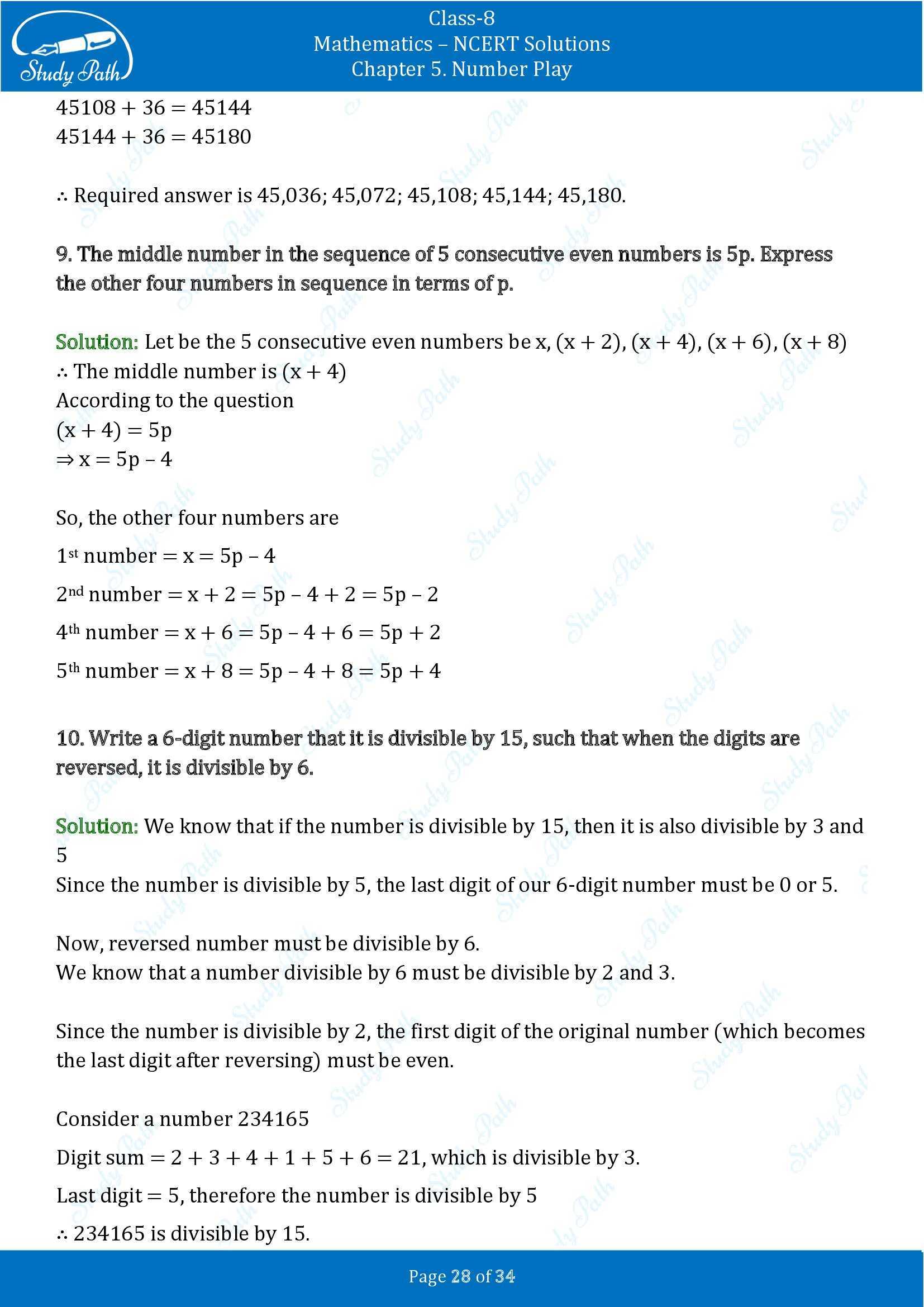 NCERT Solutions for Class 8 Maths Ganit Prakash Part 1 Chapter 5 Number Play 00028