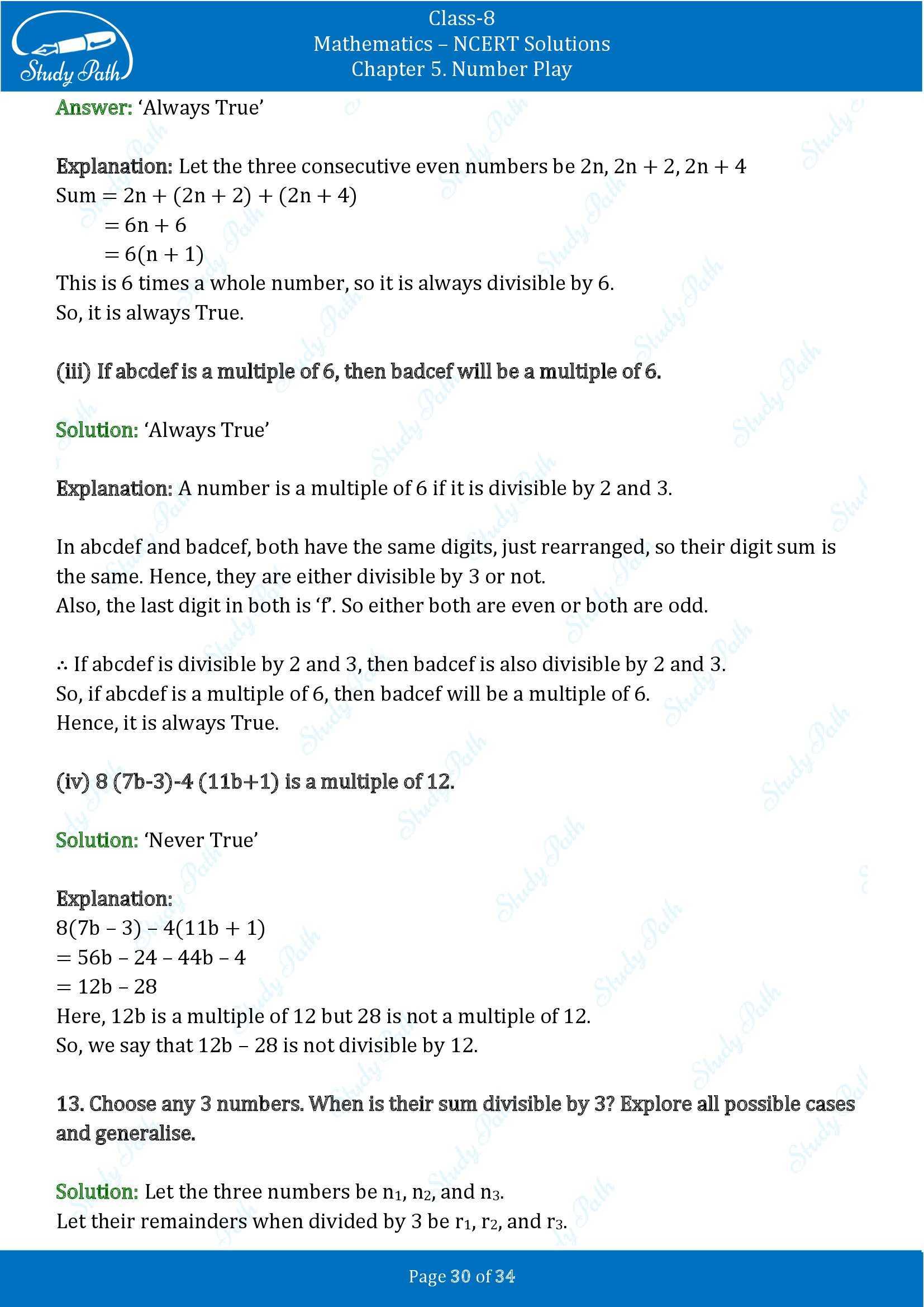 NCERT Solutions for Class 8 Maths Ganit Prakash Part 1 Chapter 5 Number Play 00030