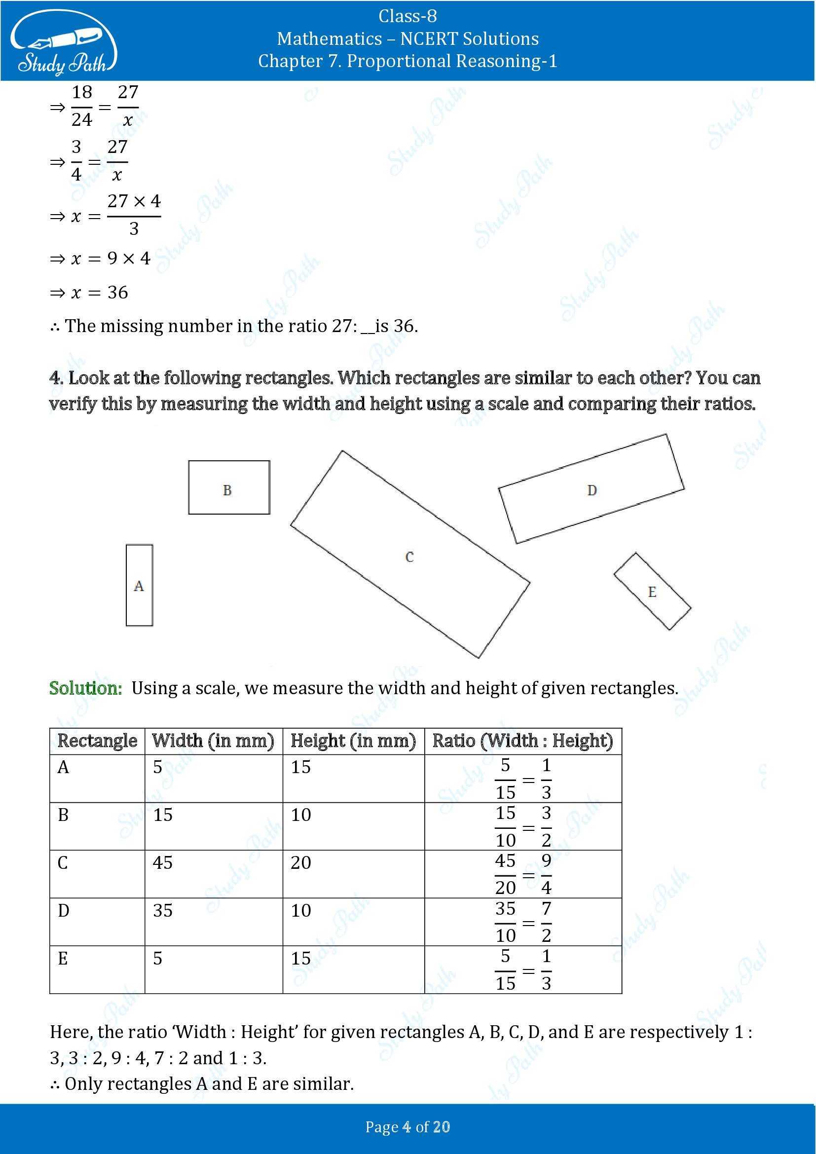 NCERT Solutions for Class 8 Maths Ganit Prakash Part 1 Chapter 7 Proportional Reasoning 1 00004