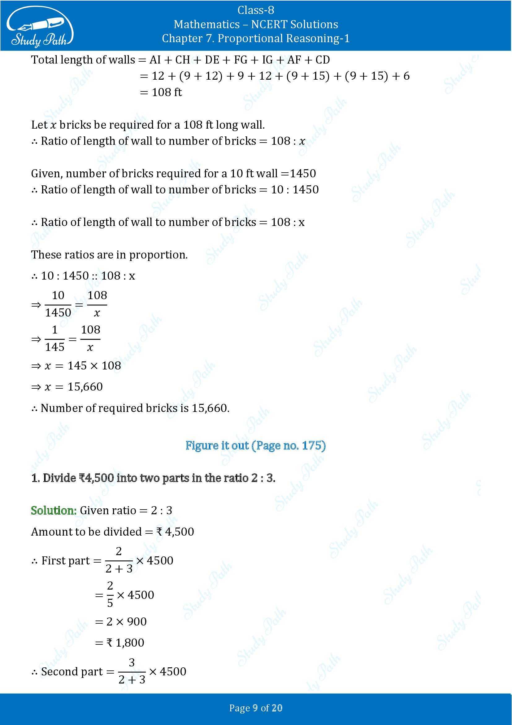 NCERT Solutions for Class 8 Maths Ganit Prakash Part 1 Chapter 7 Proportional Reasoning 1 00009