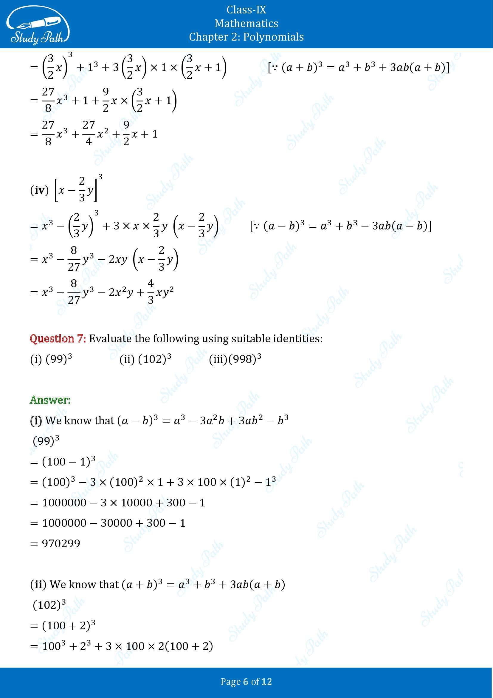 NCERT Solutions for Class 9 Maths Chapter 2 Polynomials Exercise 2.4 00006