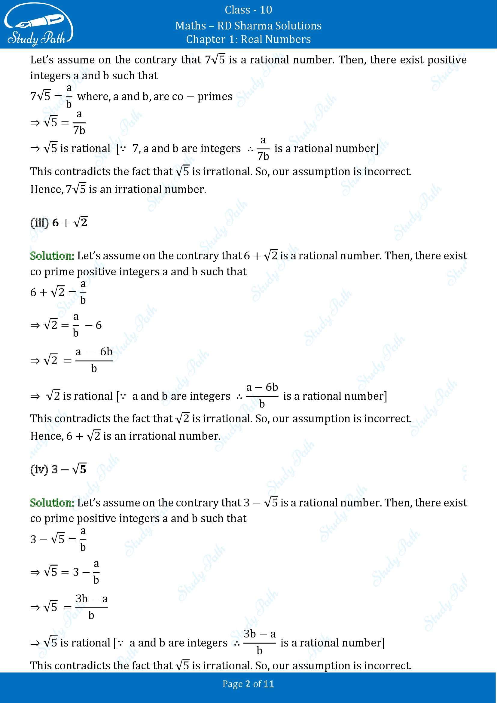 RD Sharma Solutions Class 10 Chapter 1 Real Numbers Exercise 1.3 00002